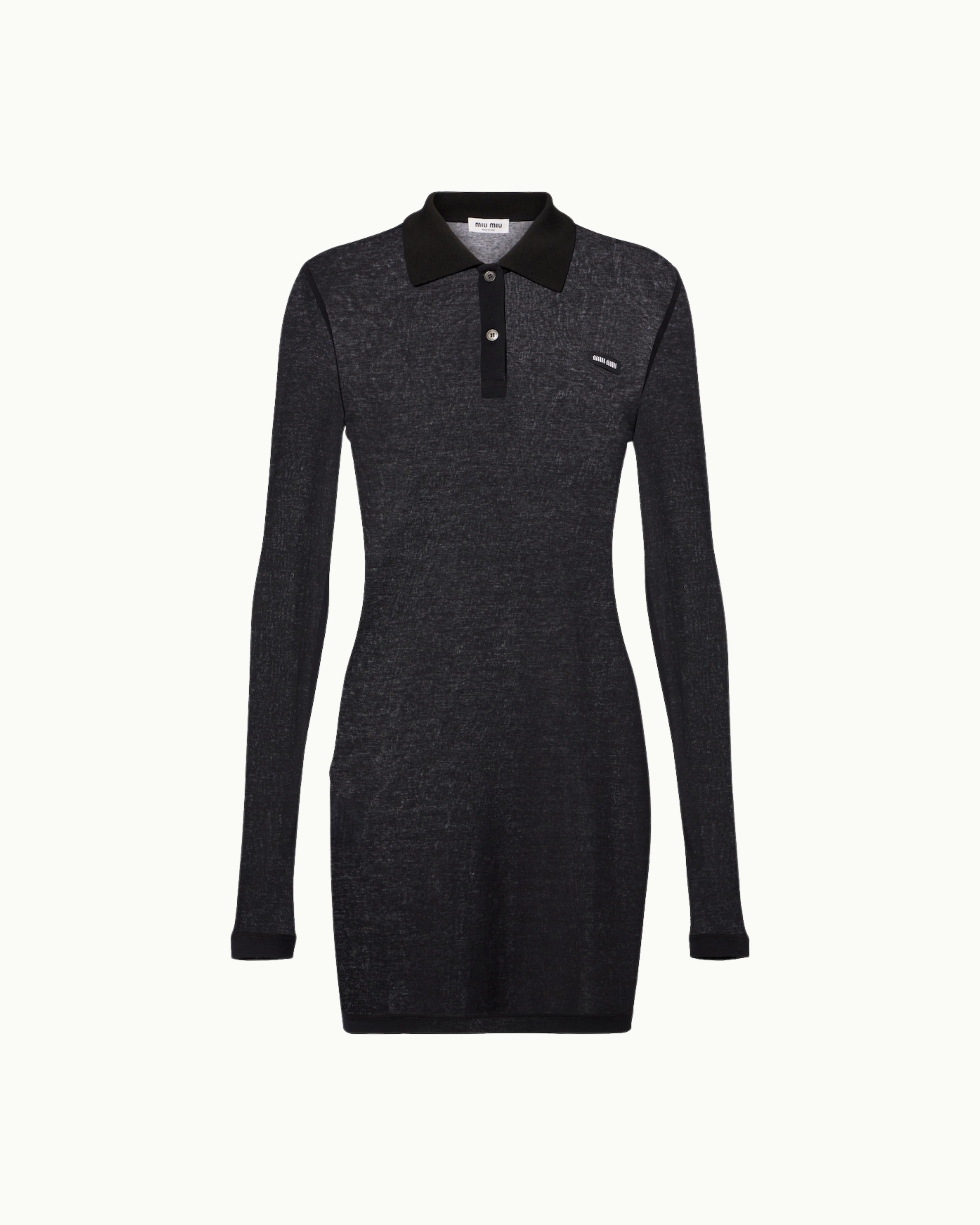Ribbed Jersey Mini Dress