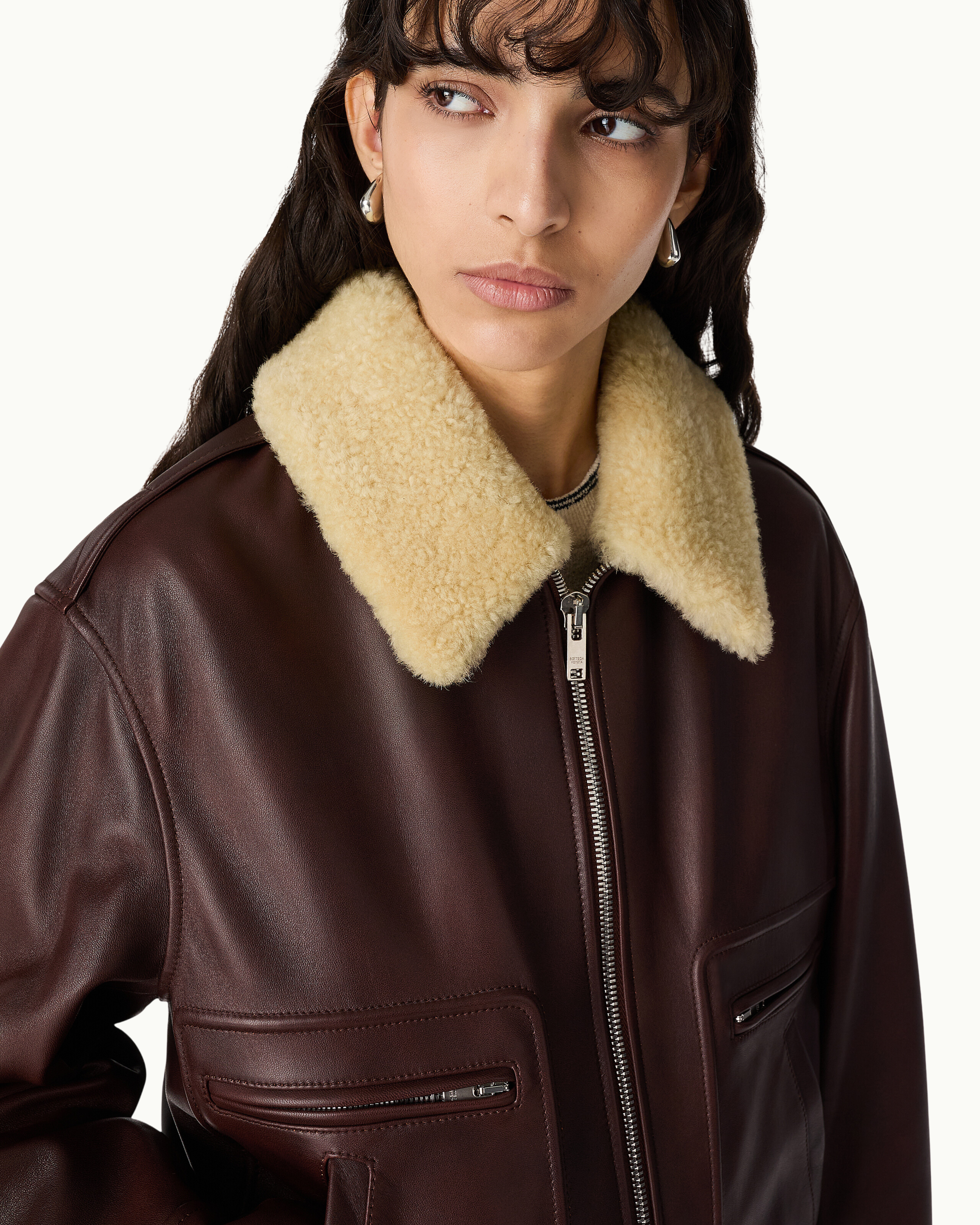 Padded Leather Blouson