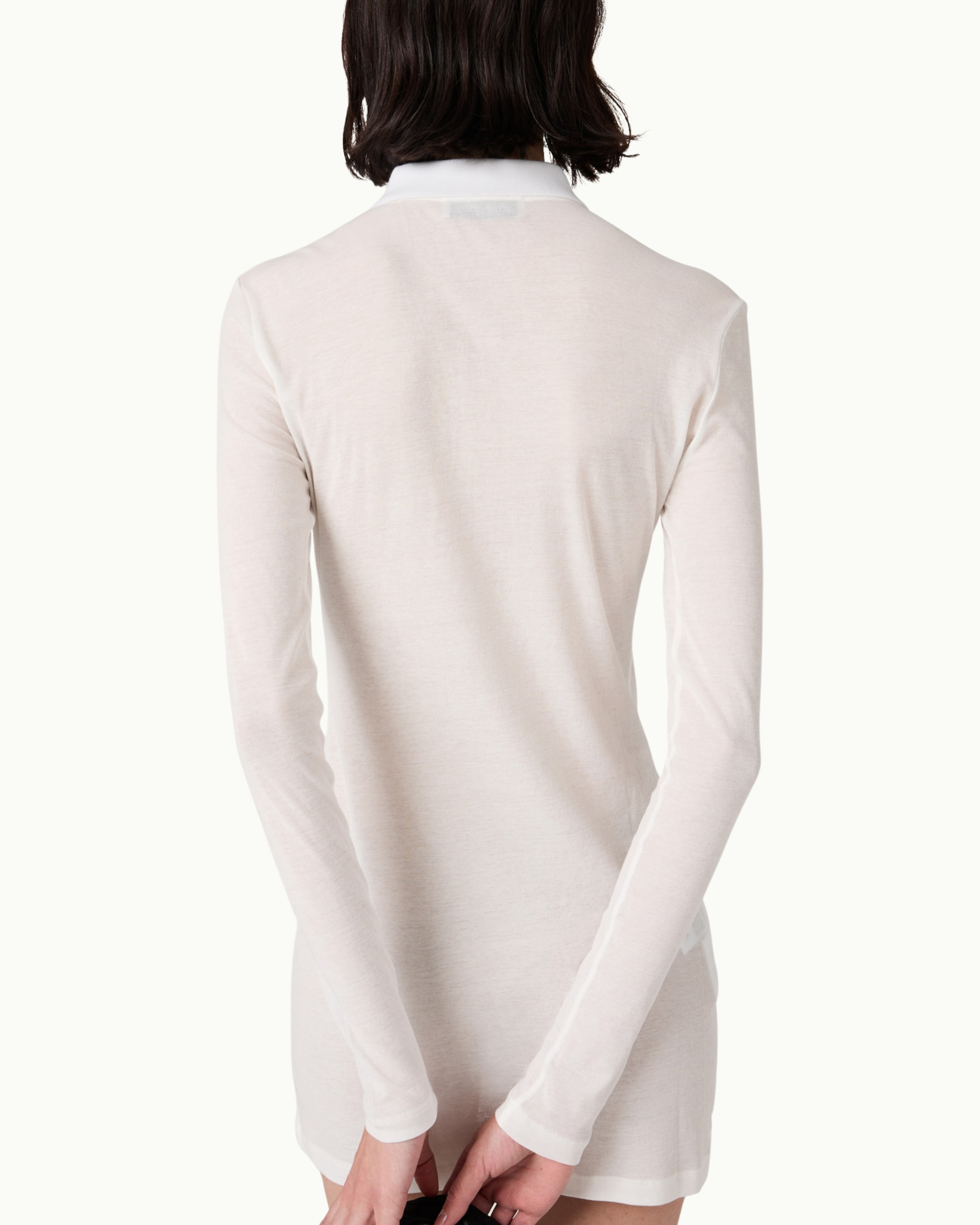 Ribbed Jersey Mini Dress