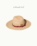 Raffia and Leather Hat
