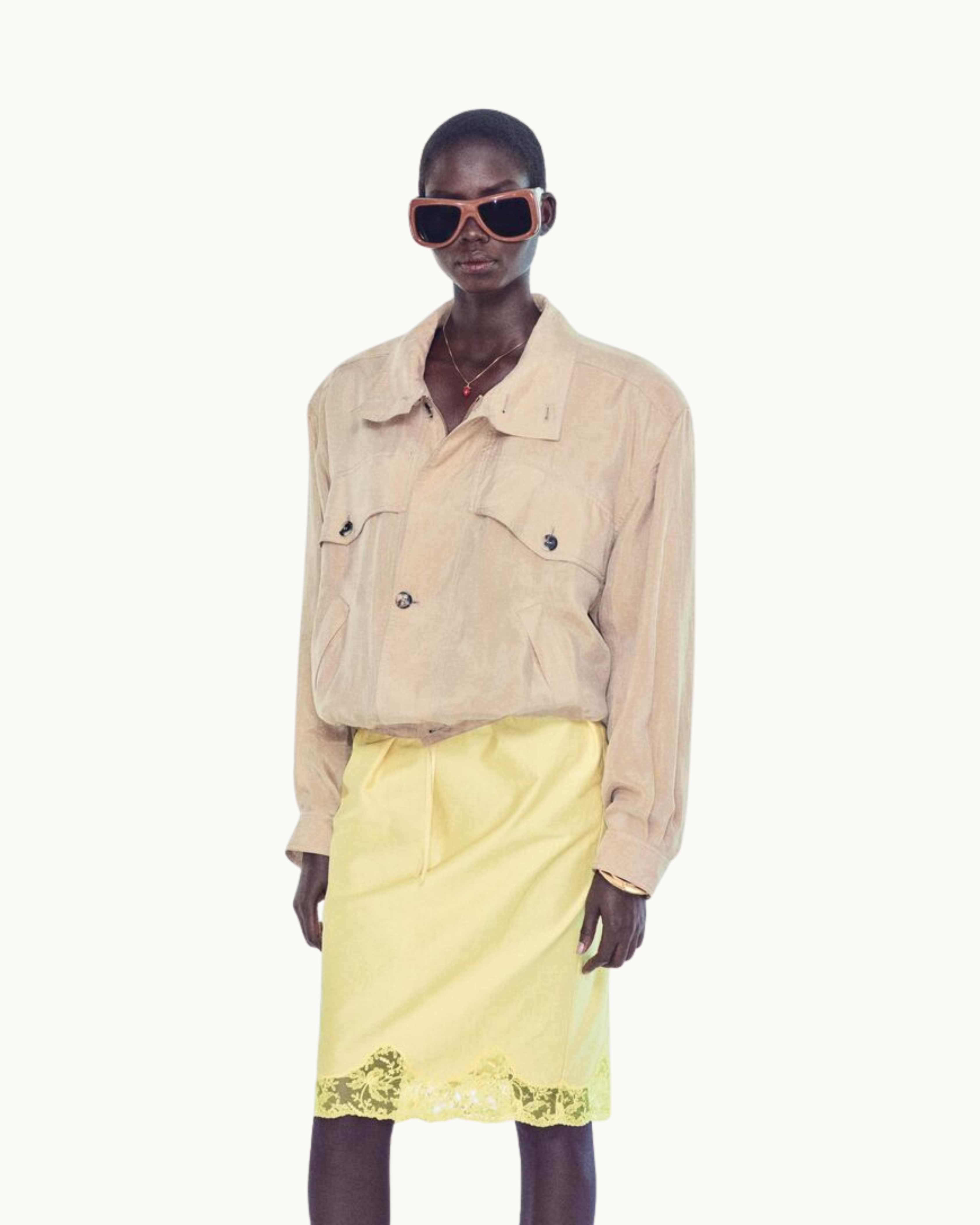 Laced Half-Slip Skirt