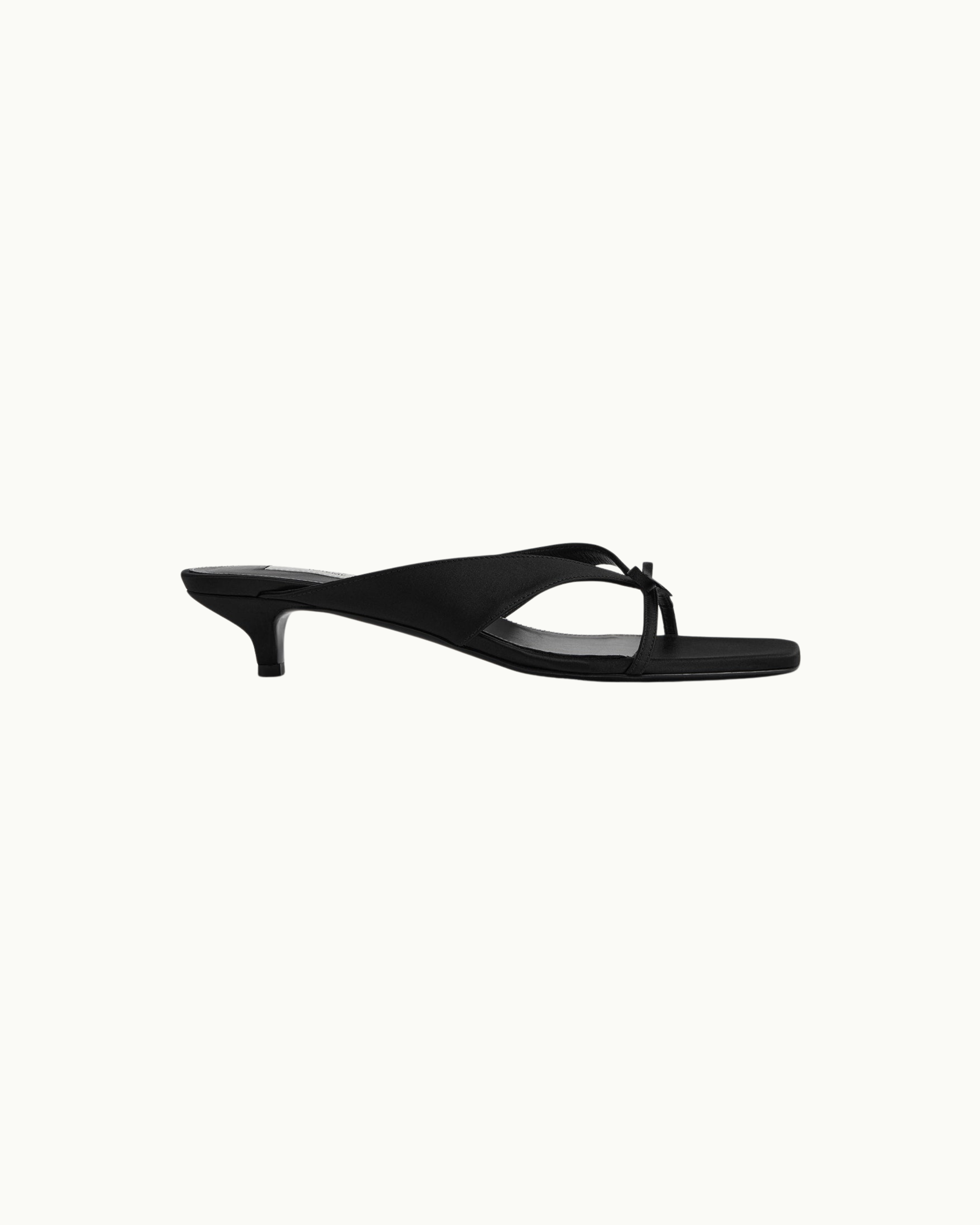 Bow Satin Sandals