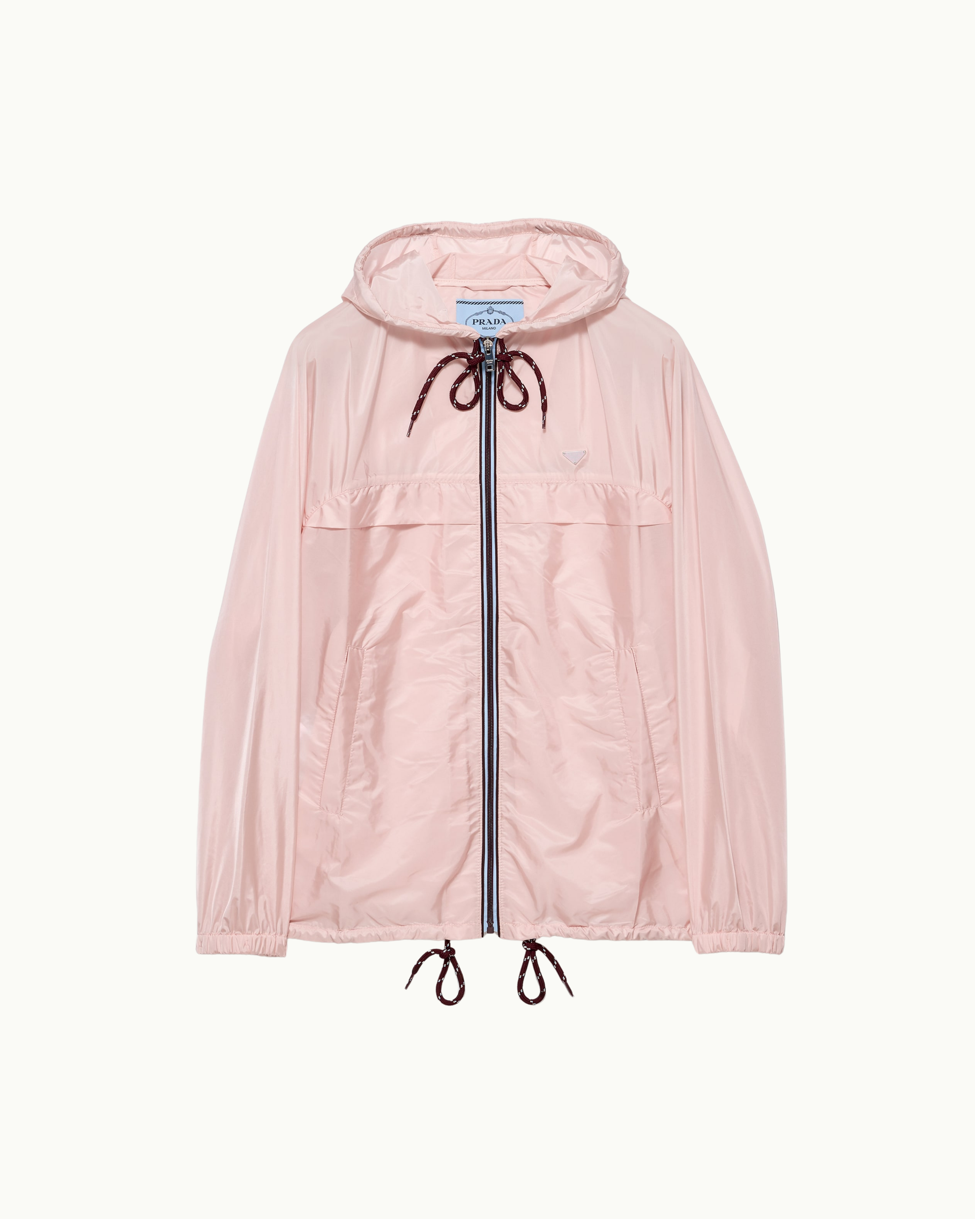 Lightweight Re-Nylon Hooded Raincoat