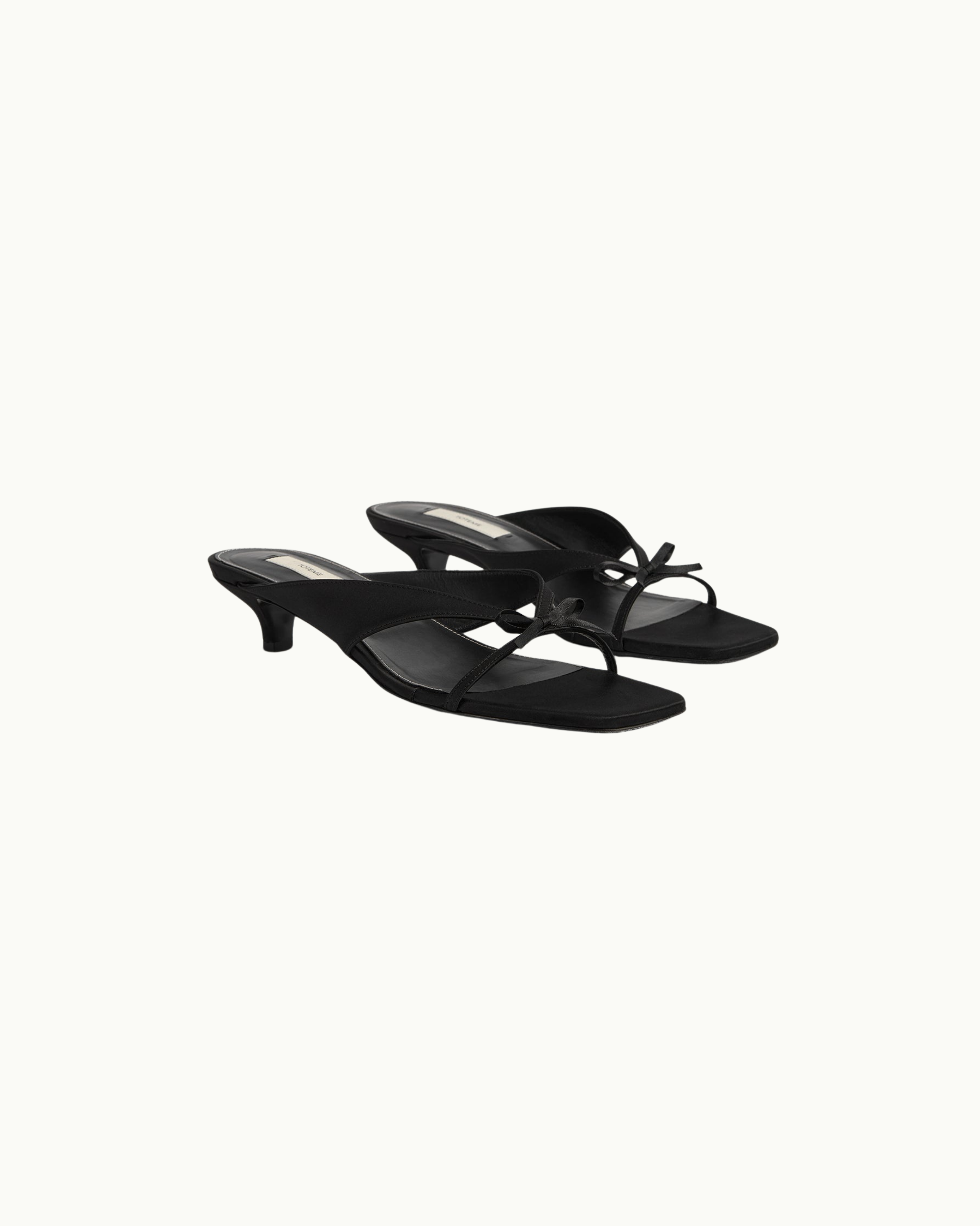 Bow Satin Sandals