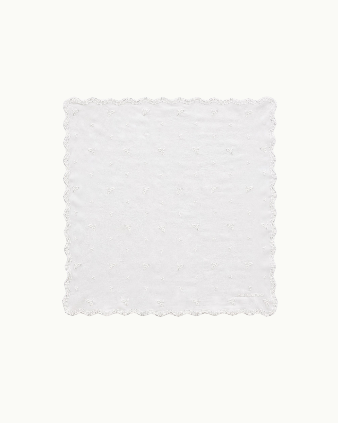 Embroidered Silk-Blend Square Scarf