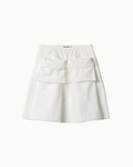 Slubbed Poplin Skirt