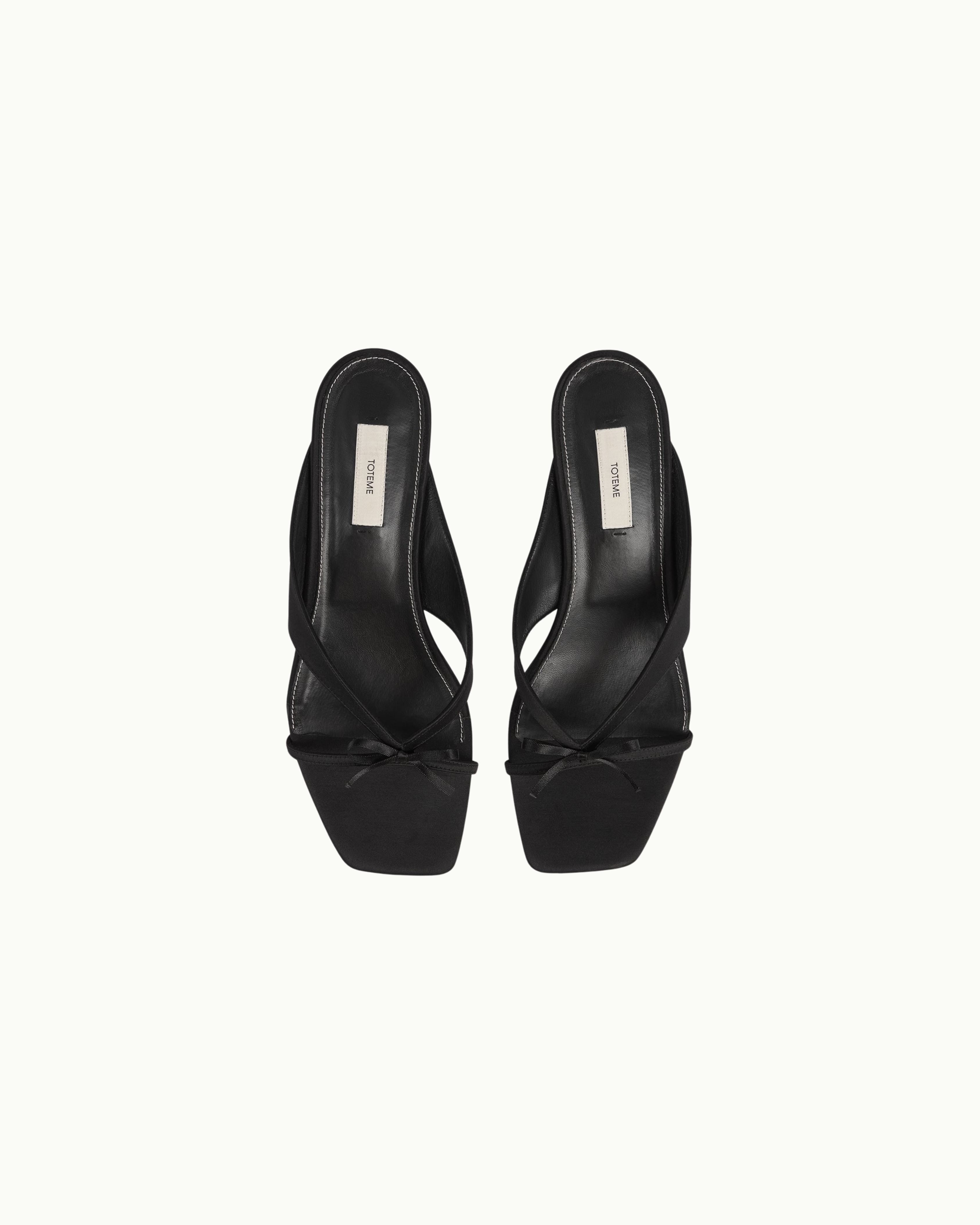 Bow Satin Sandals