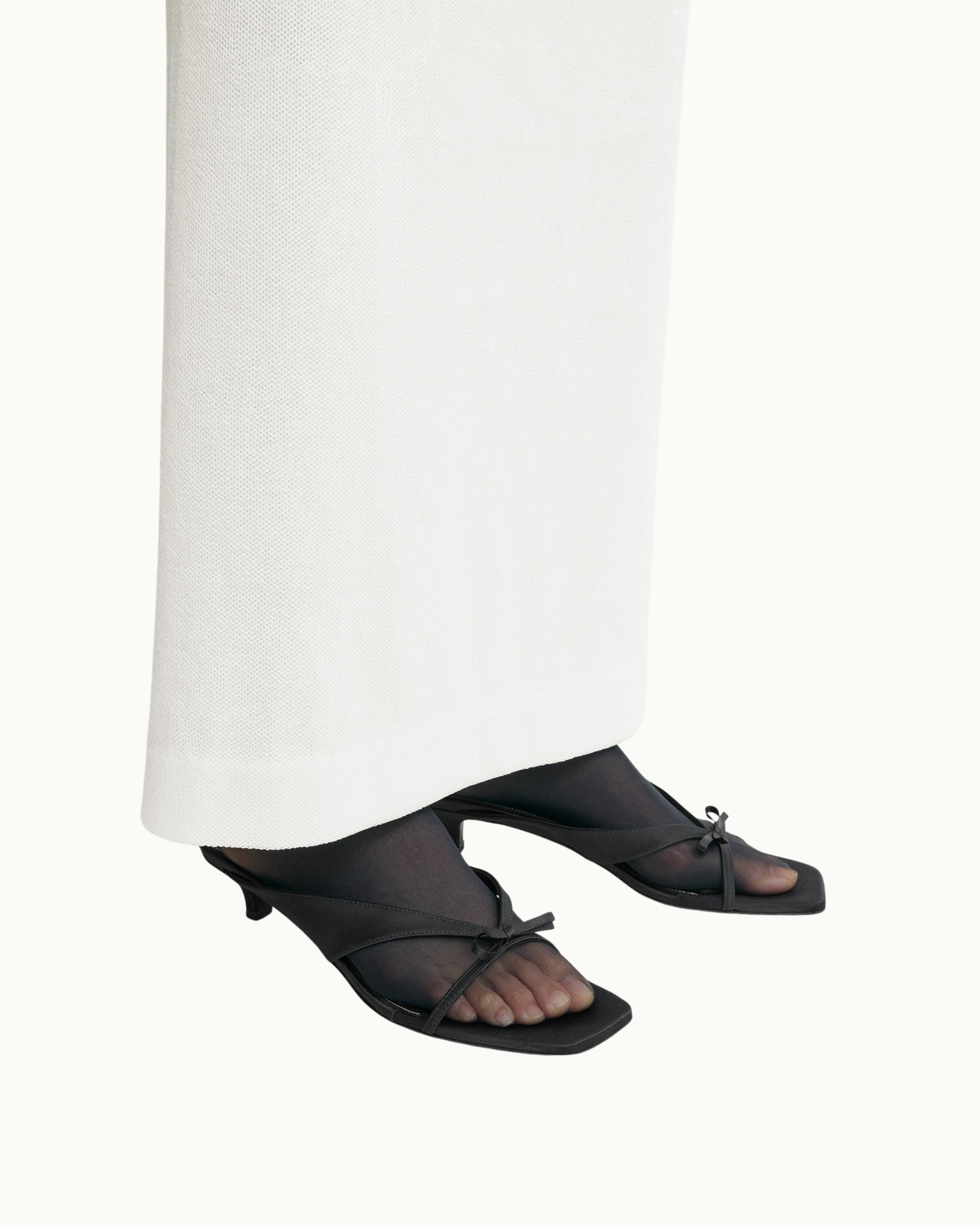 Bow Satin Sandals