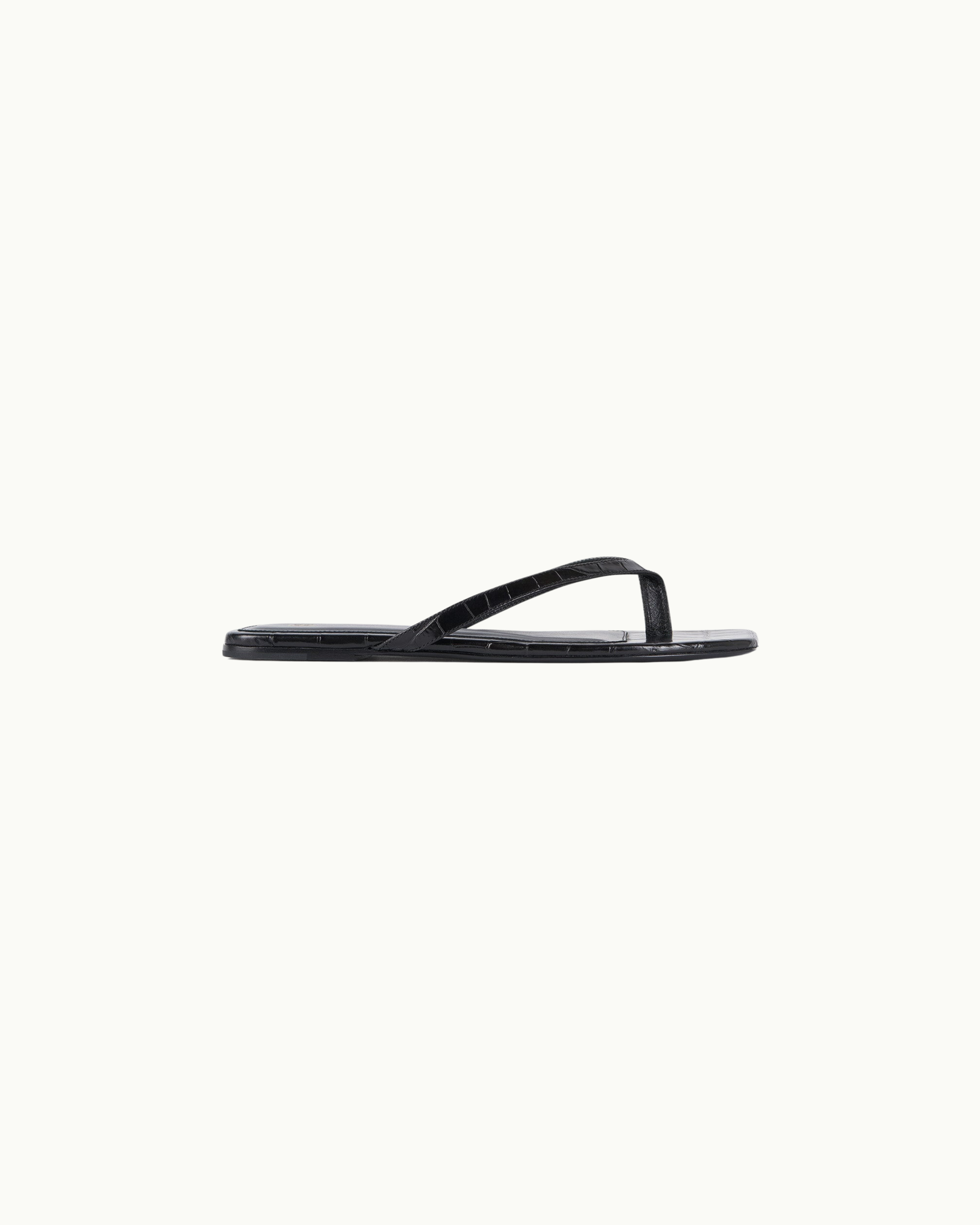 Croc Embossed Flip Flops