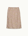Floral Print Re-Nylon Midi-Skirt