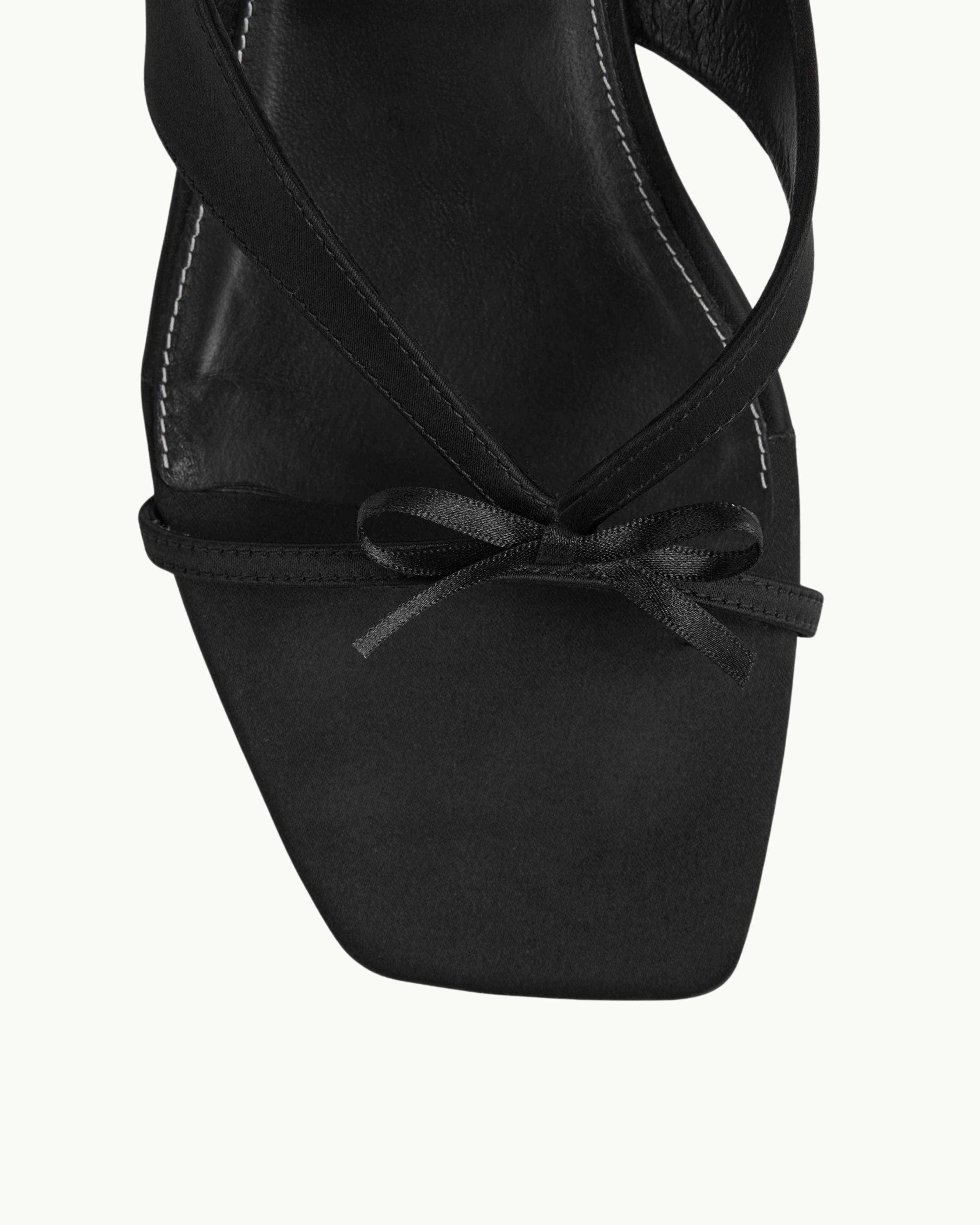 Bow Satin Sandals