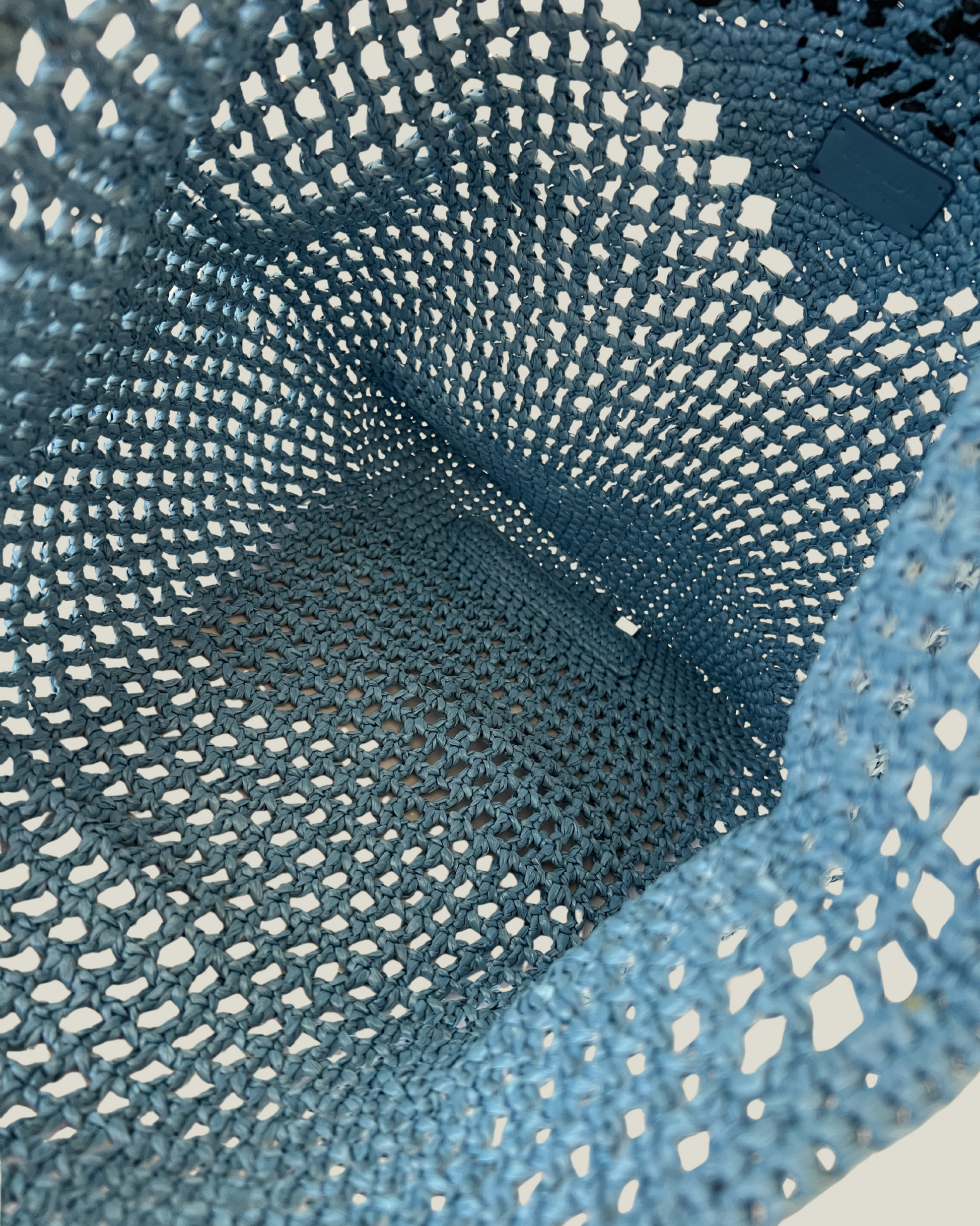 Prada Round Crochet Tote Bag