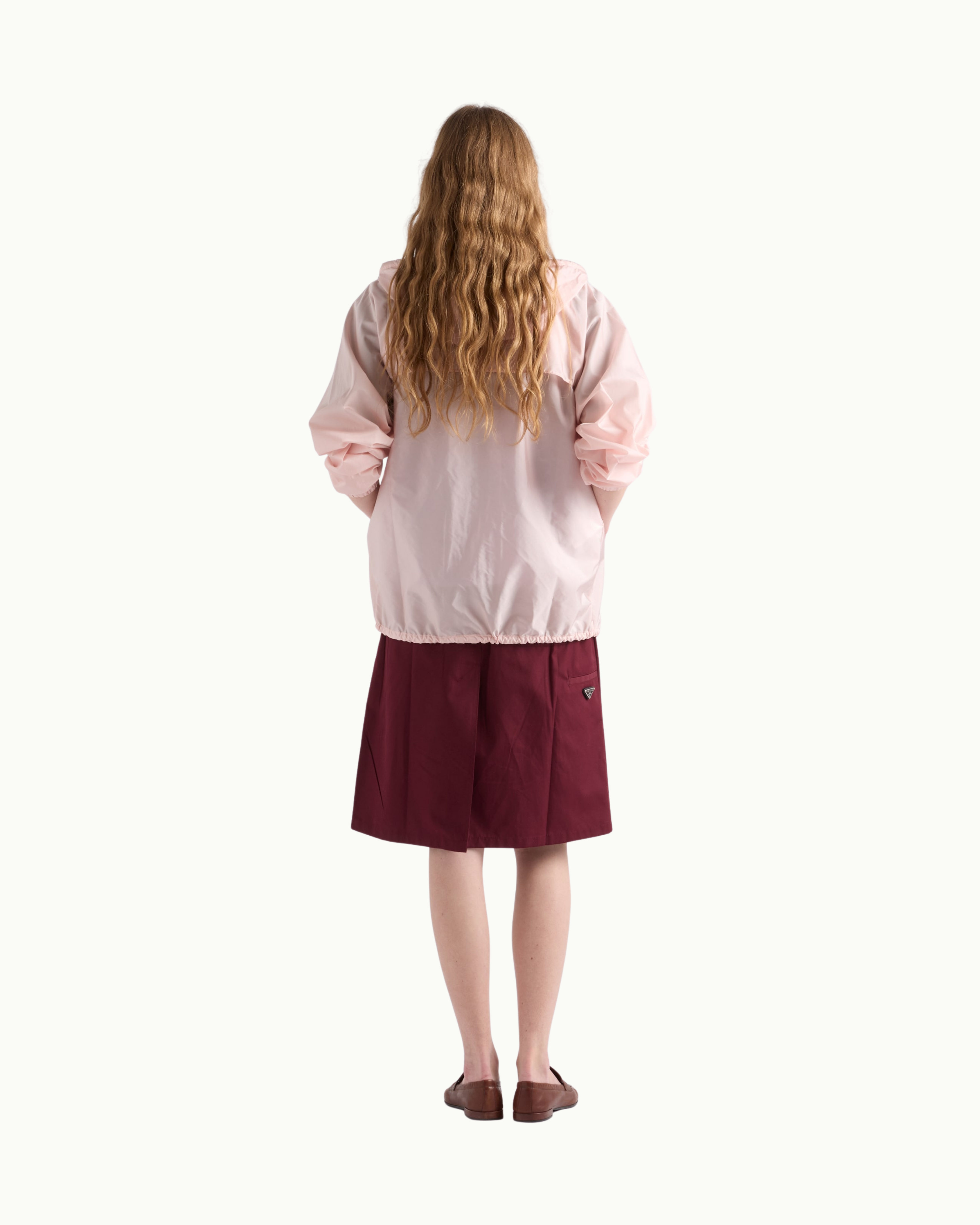 Lightweight Re-Nylon Hooded Raincoat