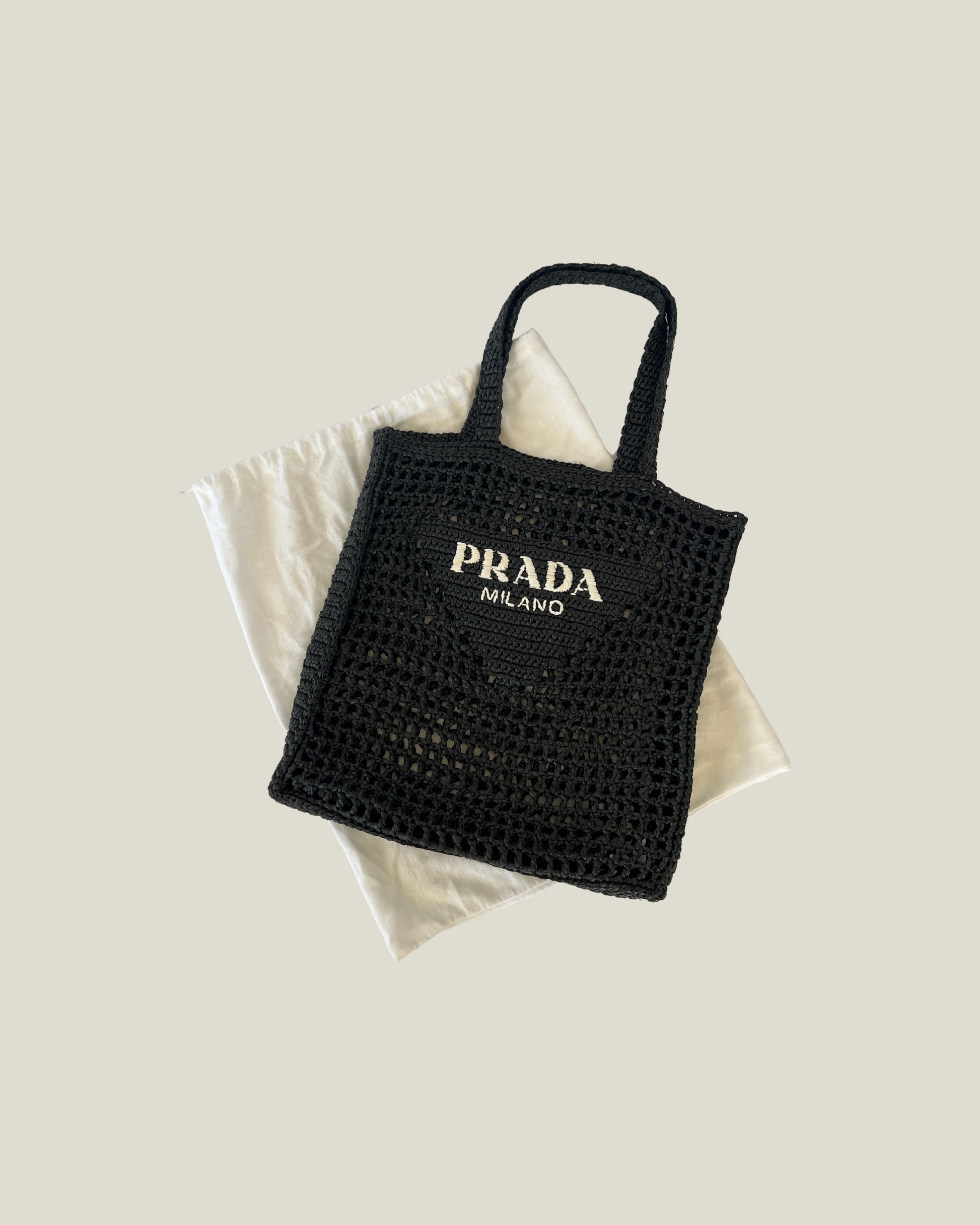 Prada Crochet Tote Bag
