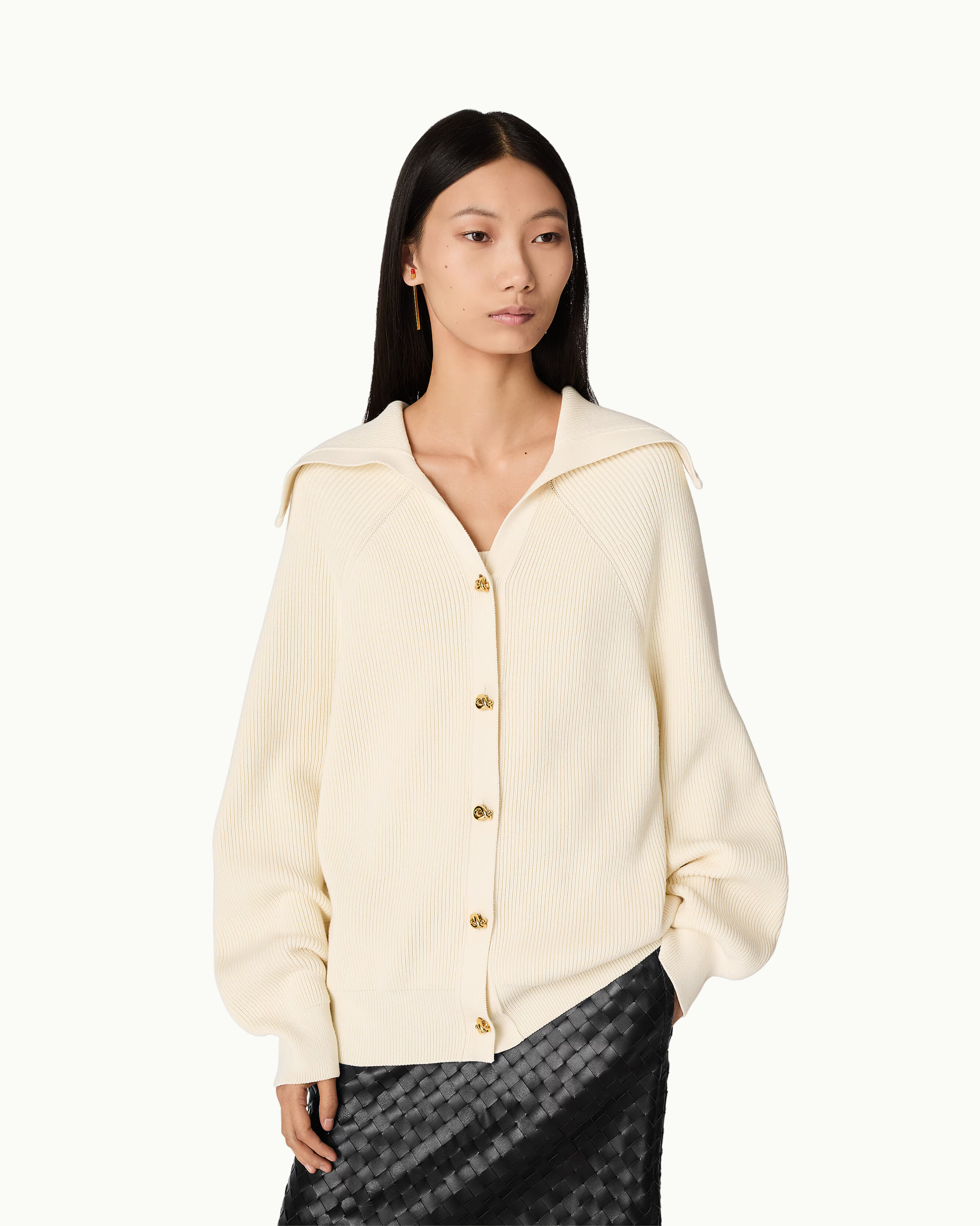 Cotton Rib Cardigan