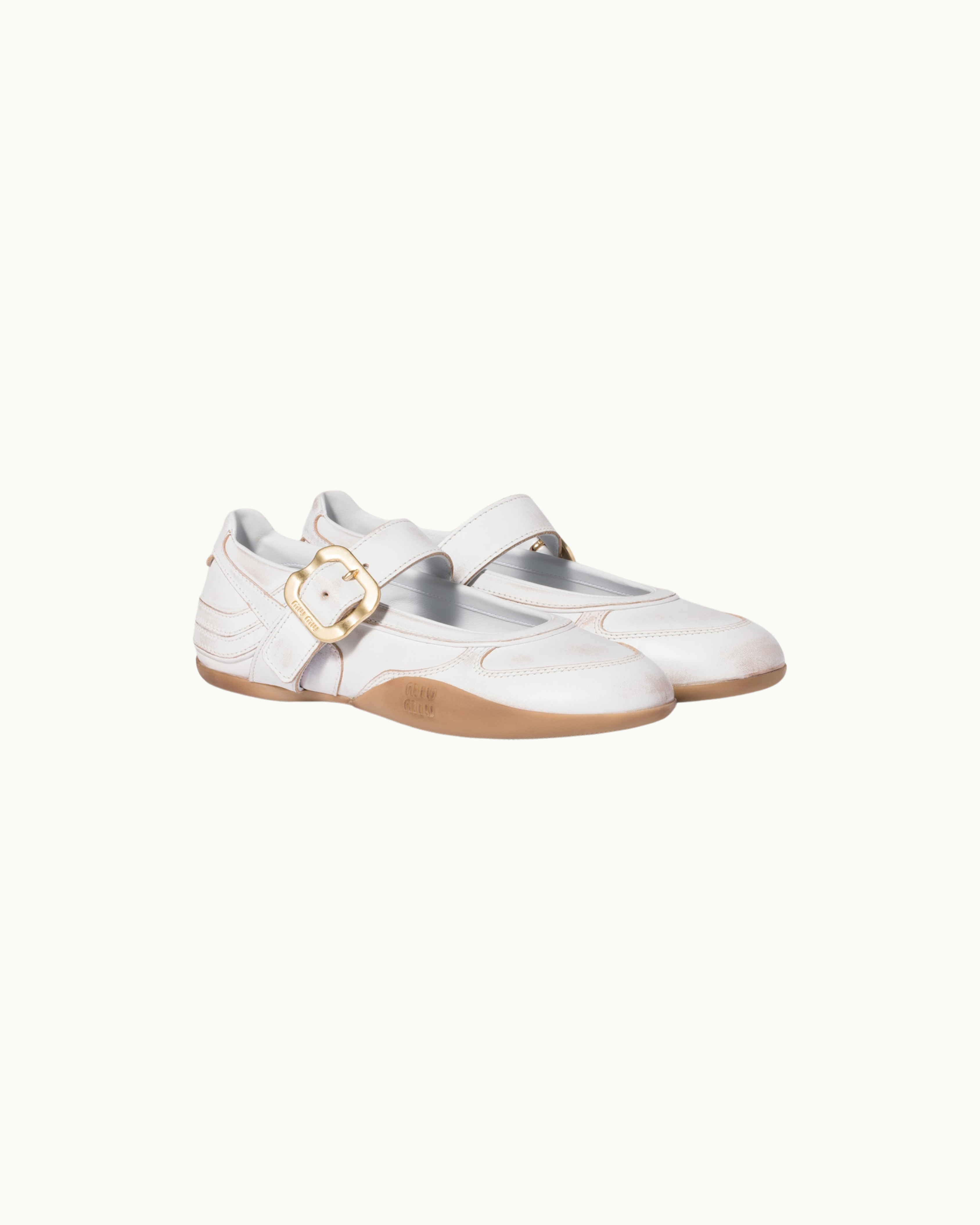 Gymnasium Leather Ballerinas