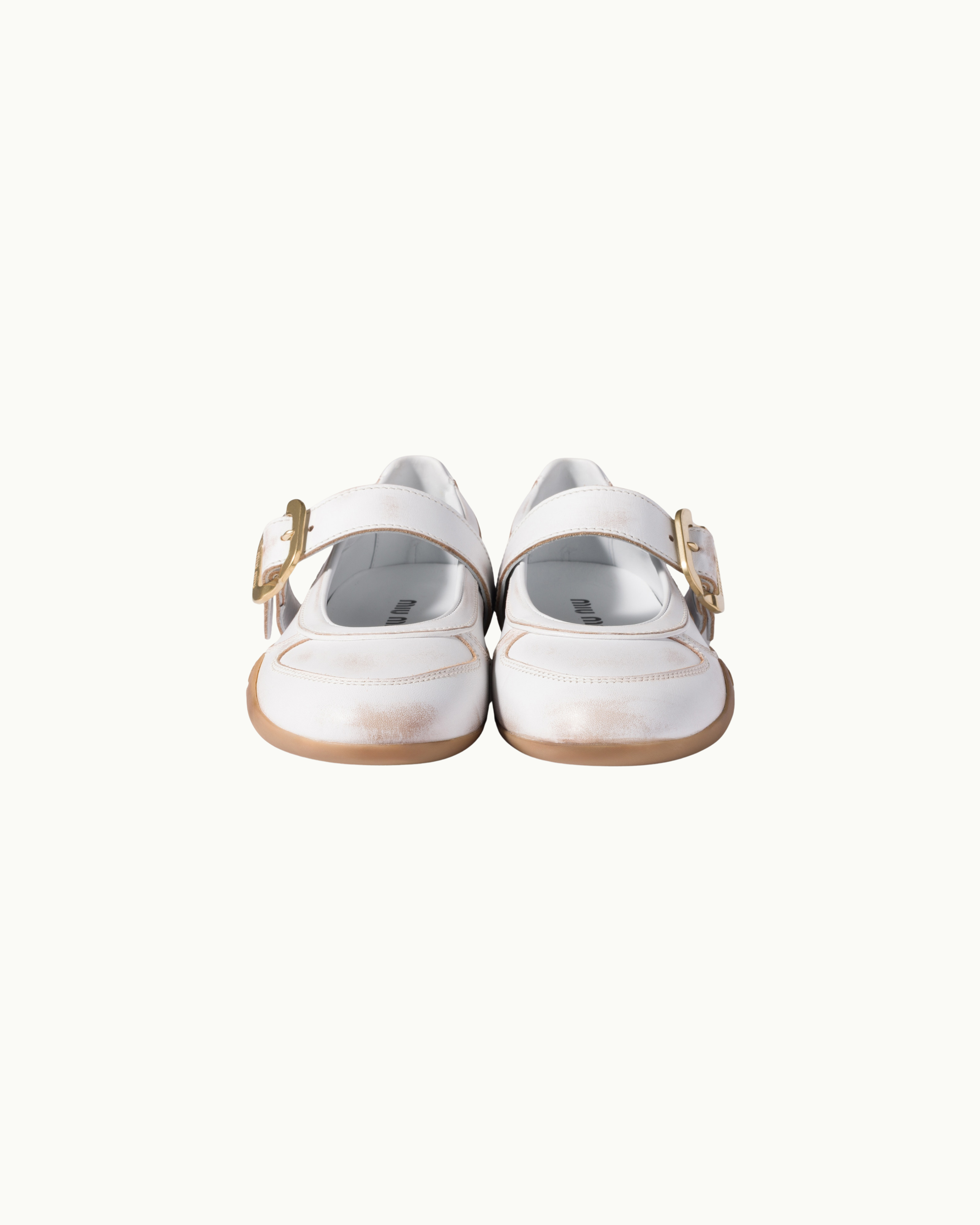 Gymnasium Leather Ballerinas