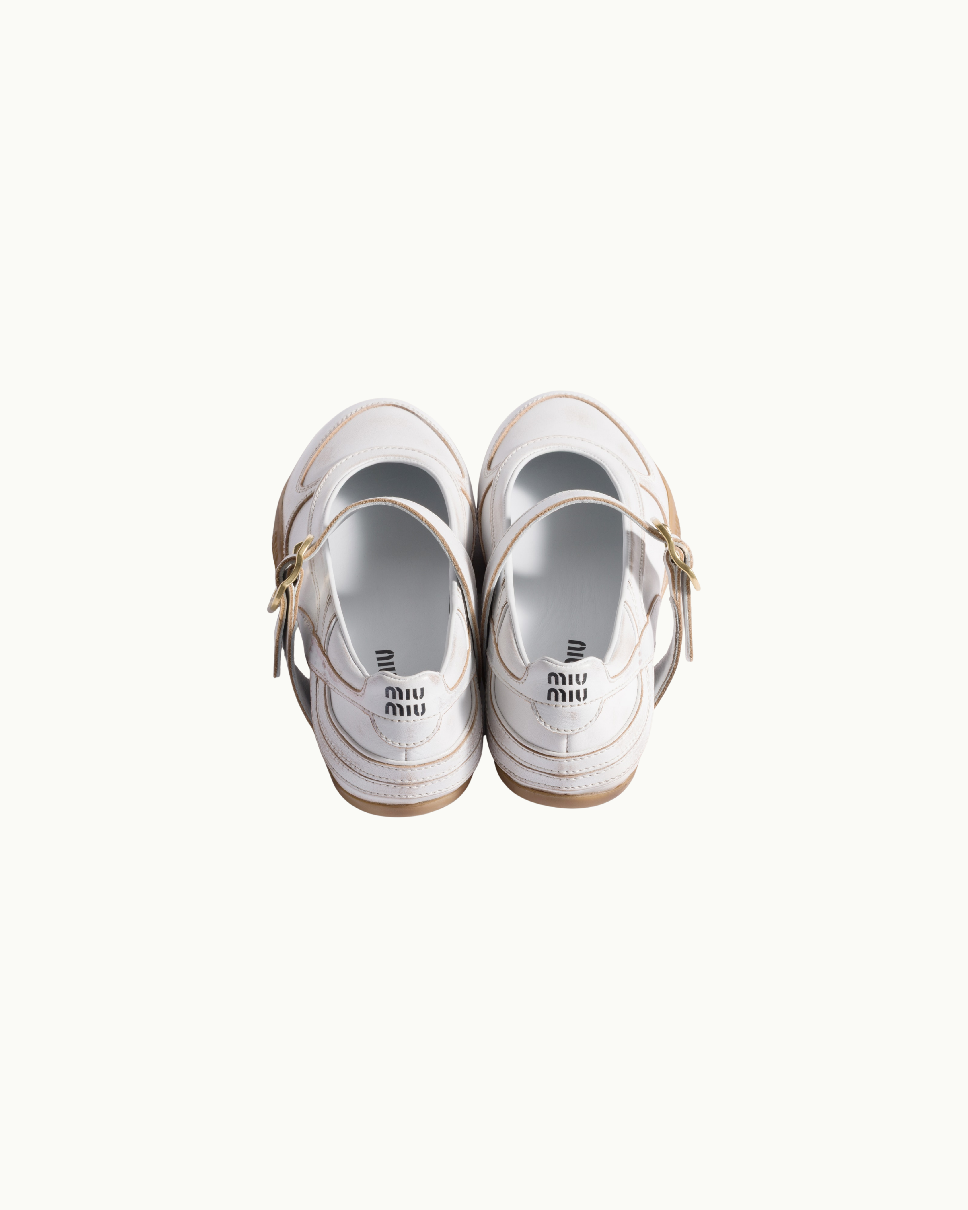 Gymnasium Leather Ballerinas