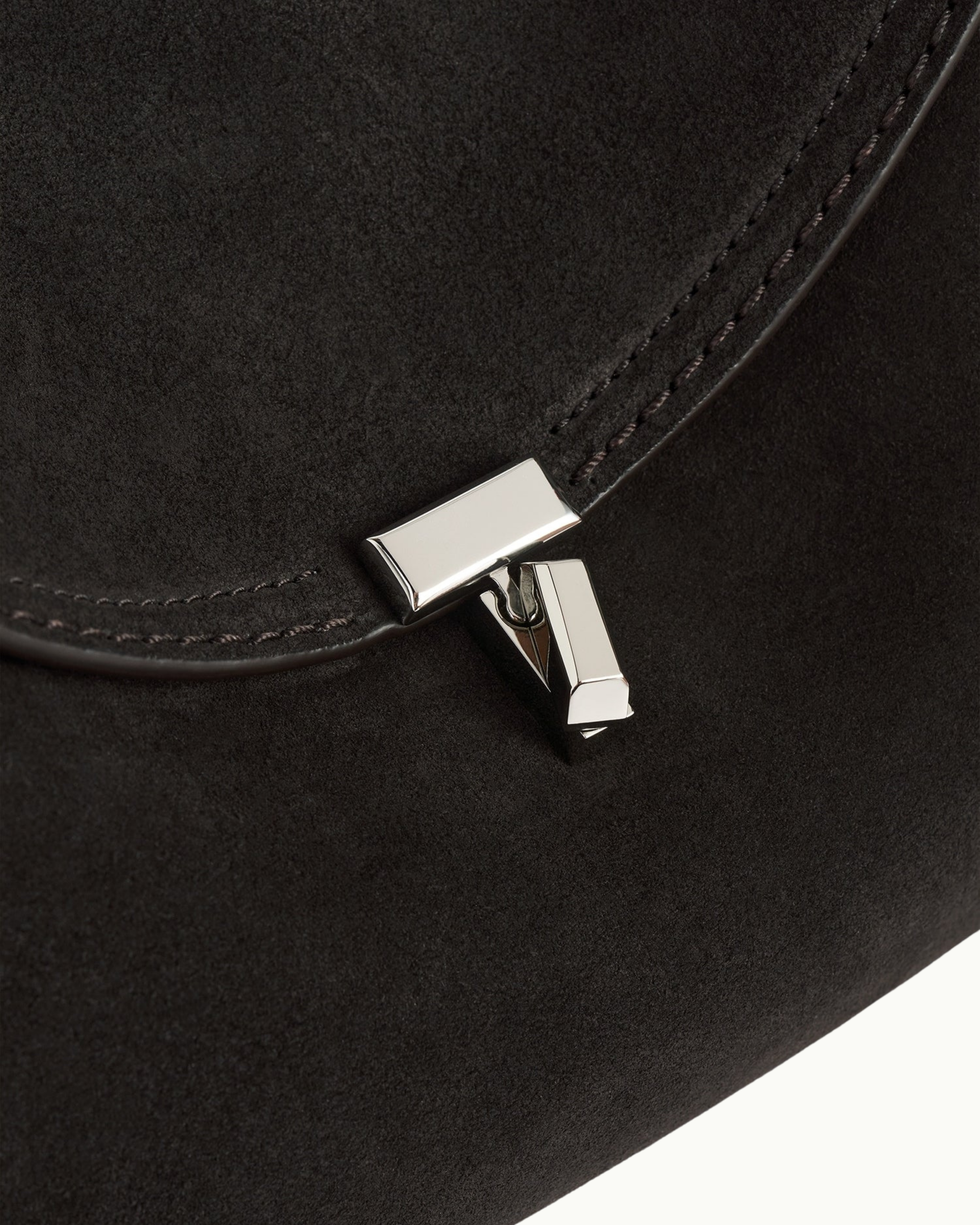 T-Lock Suede Clutch