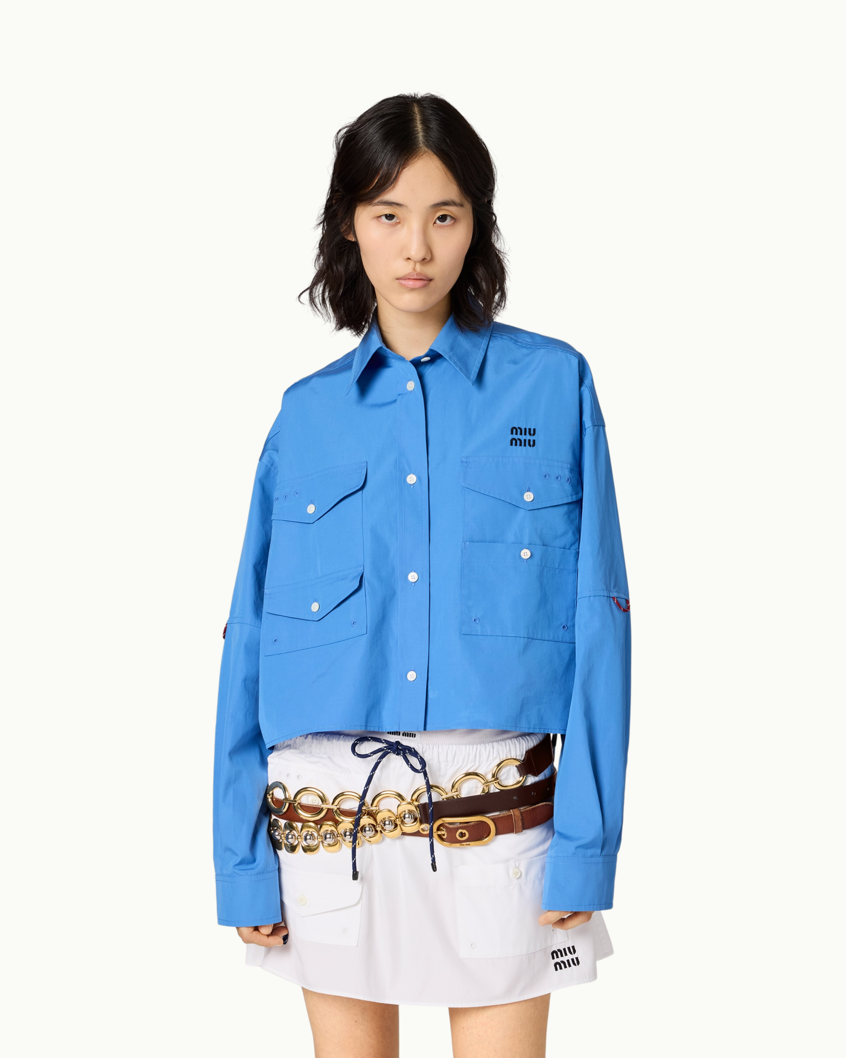 Poplin Miniskirt