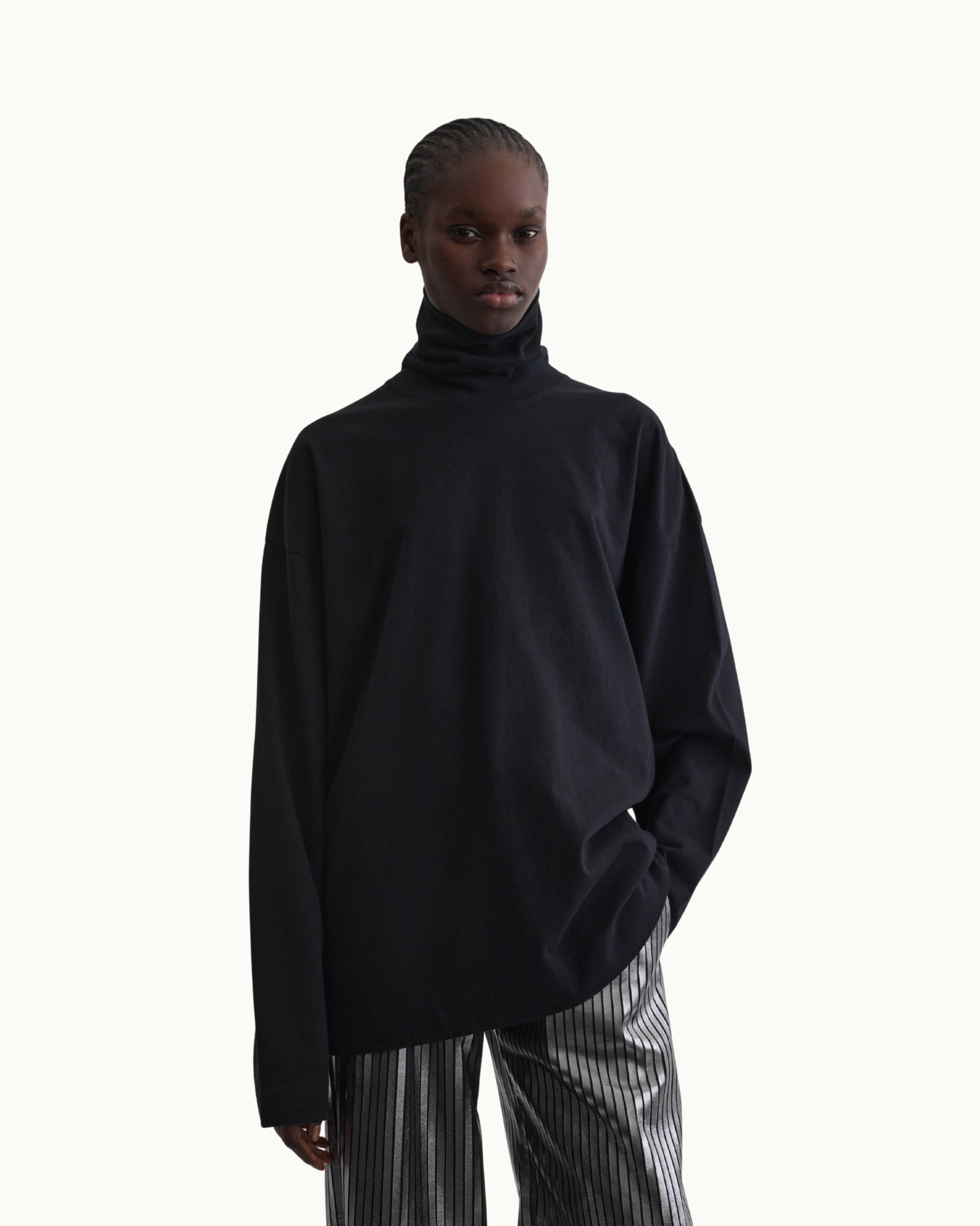 Relaxed Long Sleeve Jersey Top