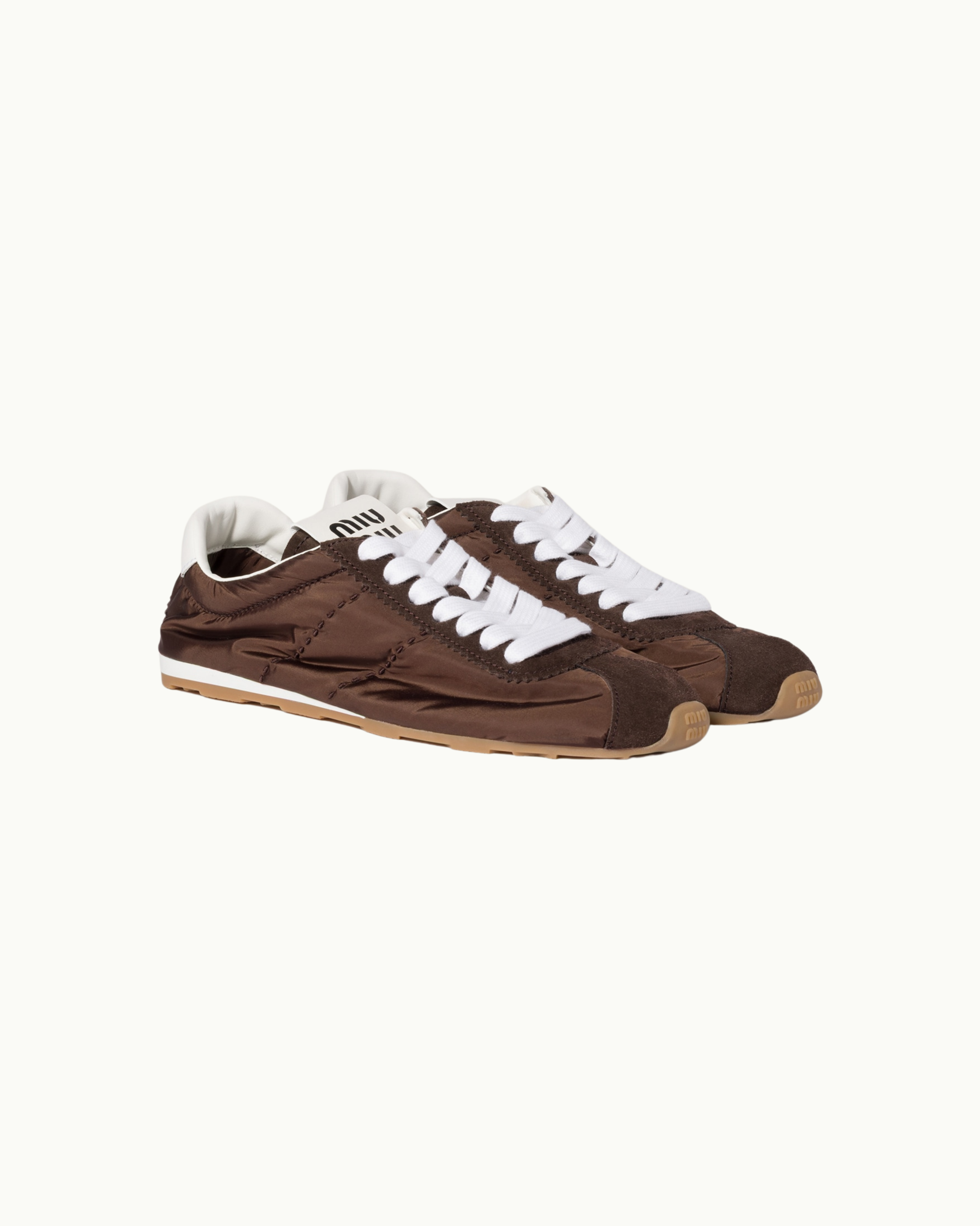Plume Technical Fabric and Suede Sneakers