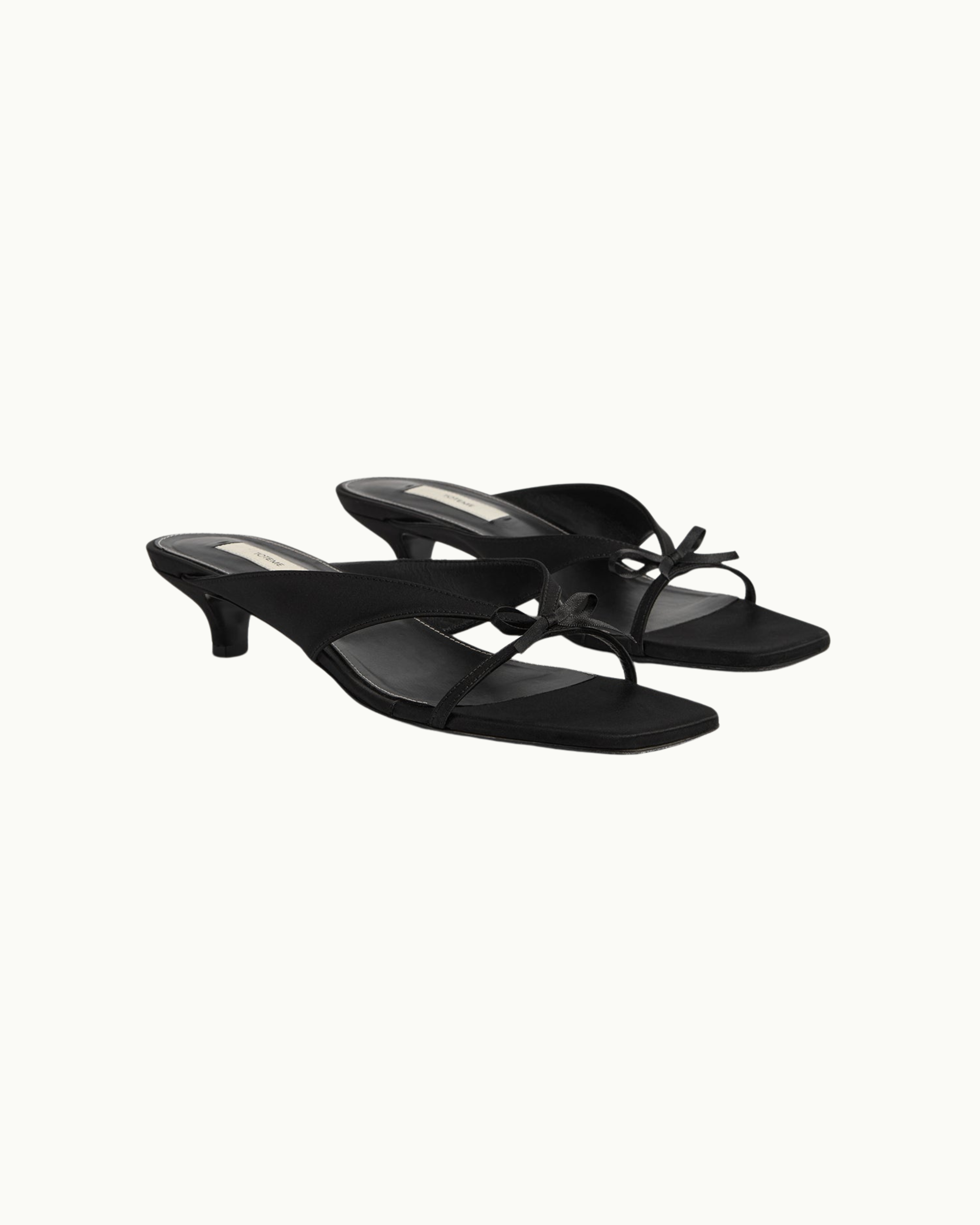 Bow Satin Sandals