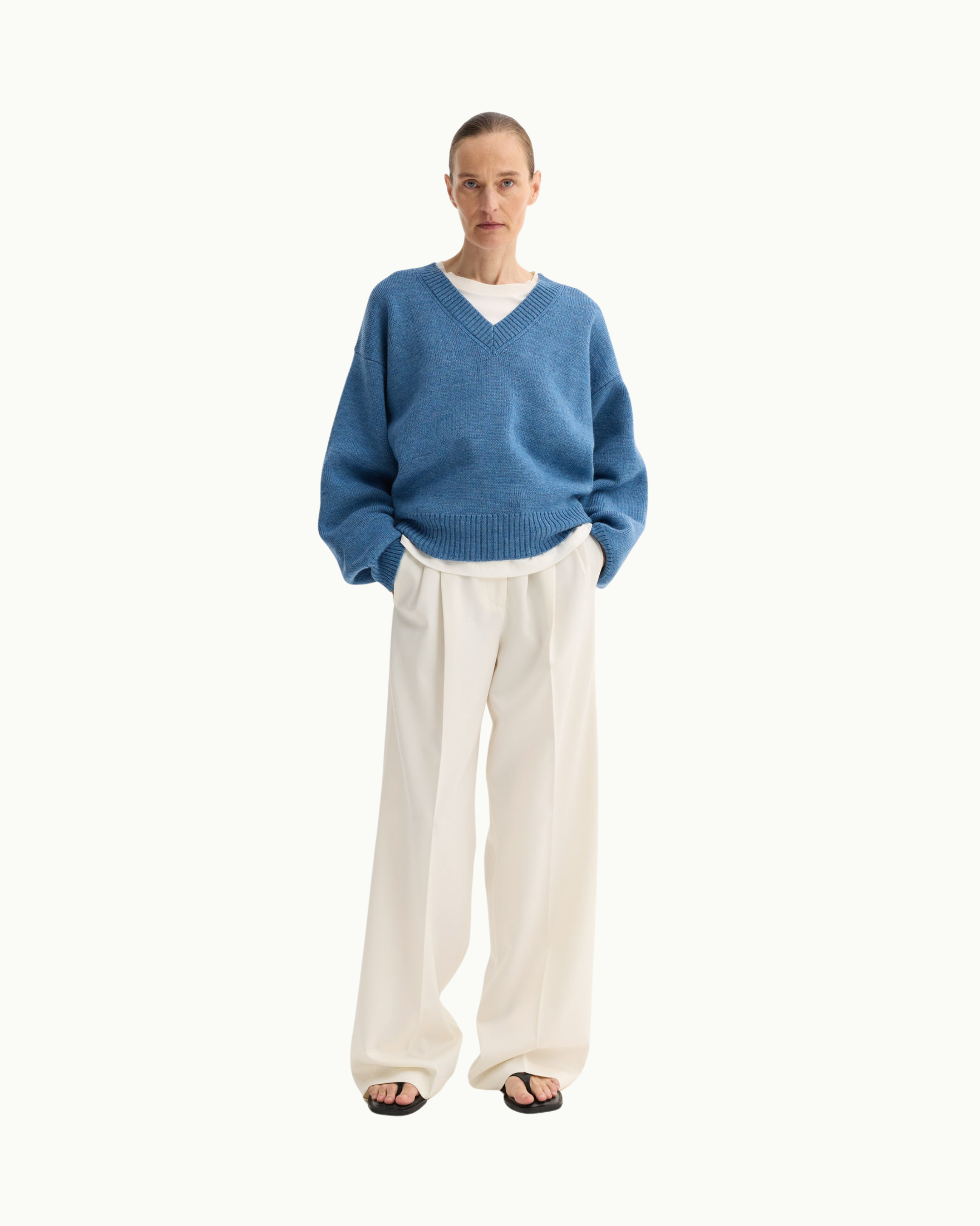 V-Neck Knitted Jumper