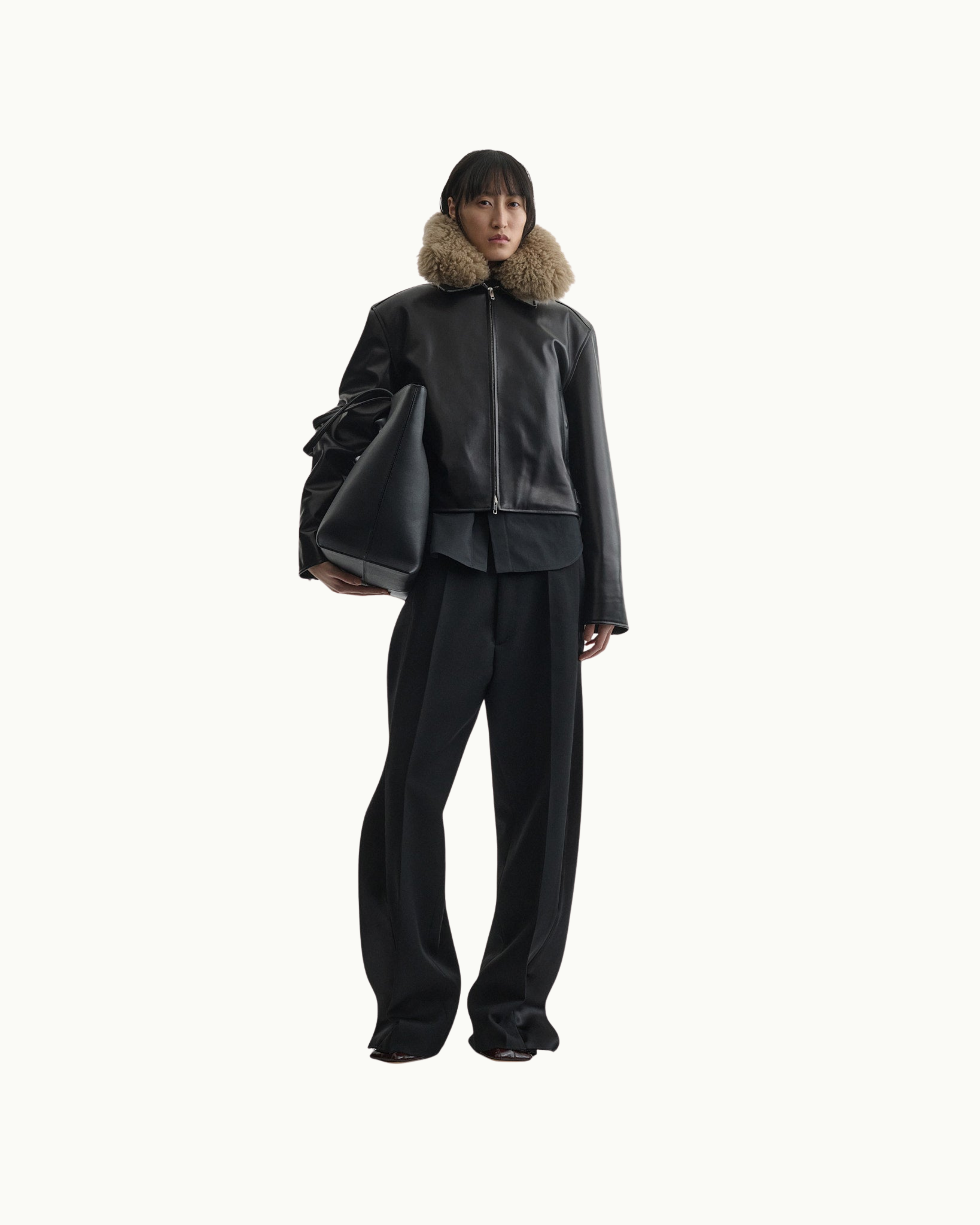 Cropped Aviator Jacket