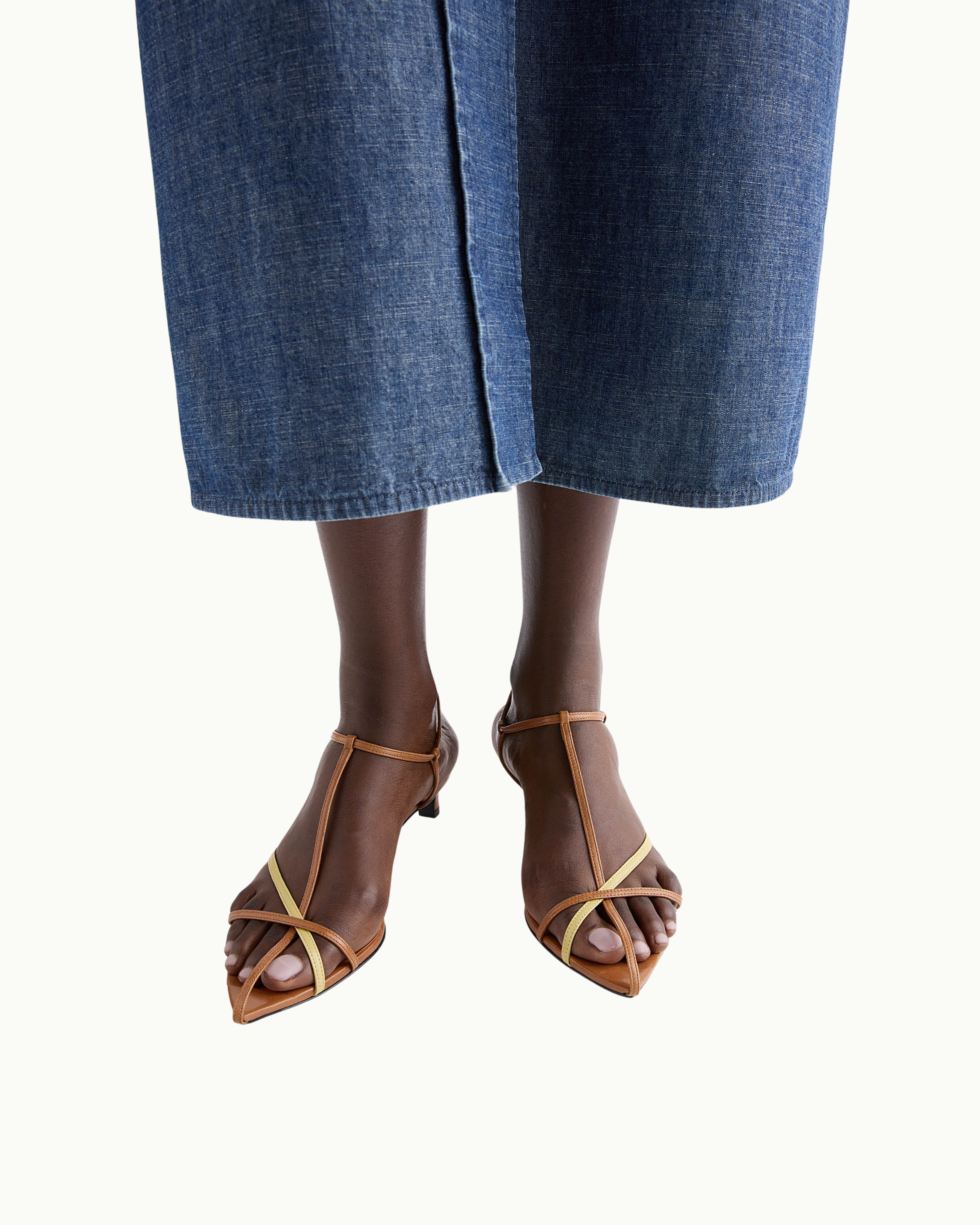 Cage Low-Heel Sandal