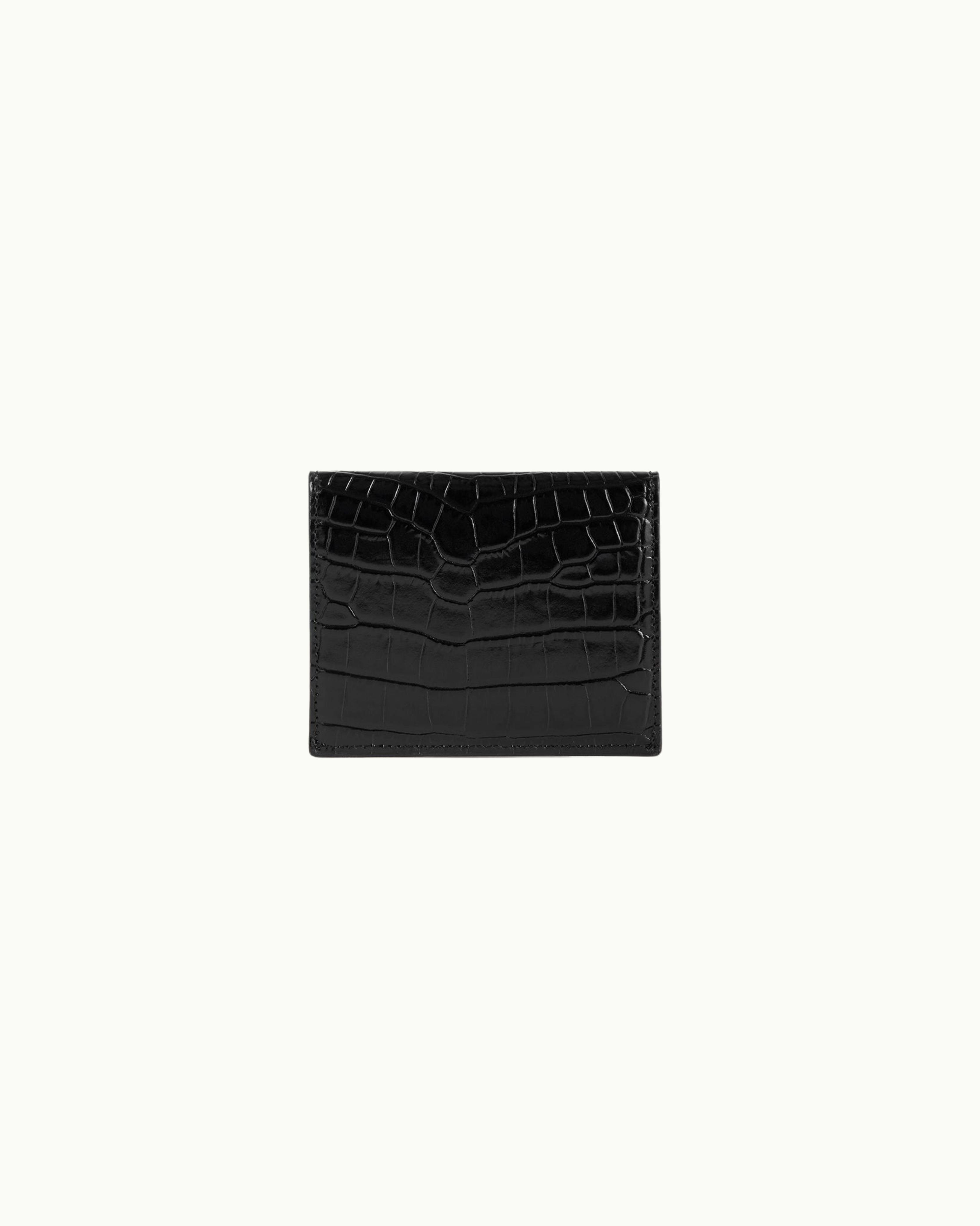 T-Lock Croc Embossed Cardholder