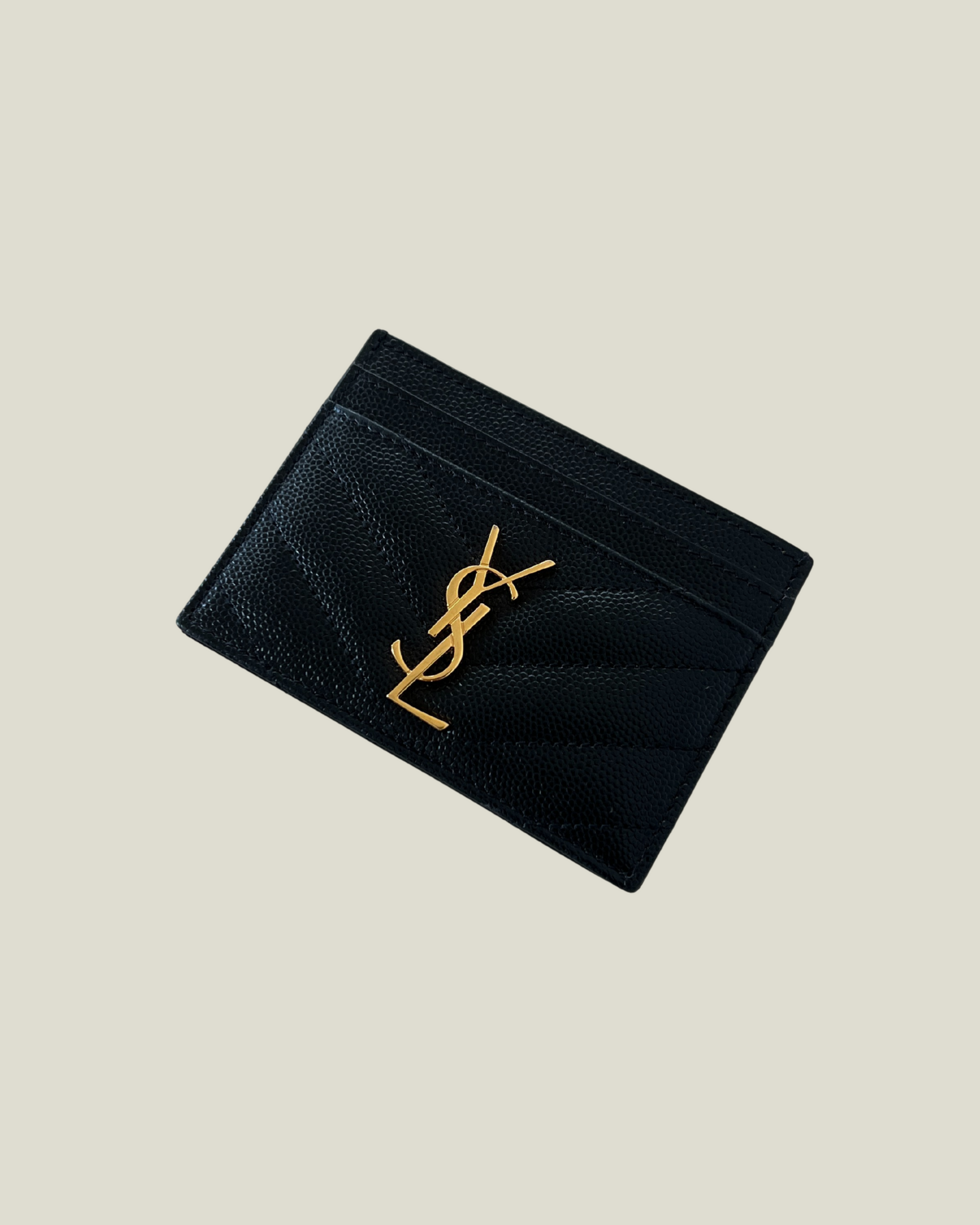 Saint Laurent Cassandre Matelassé Card Case