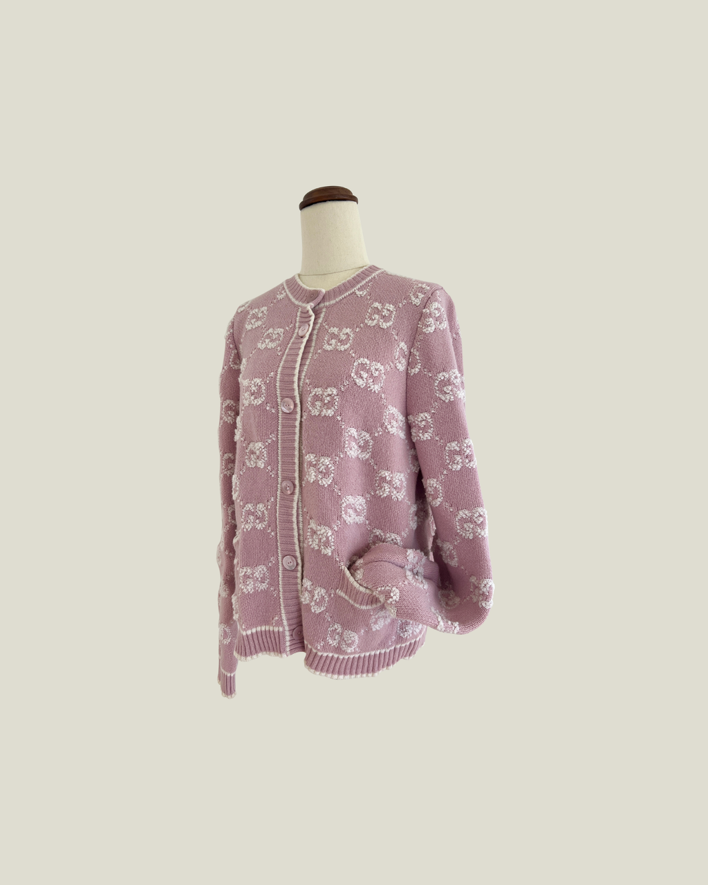 Gucci GG Wool Bouclé Jacquard Cardigan
