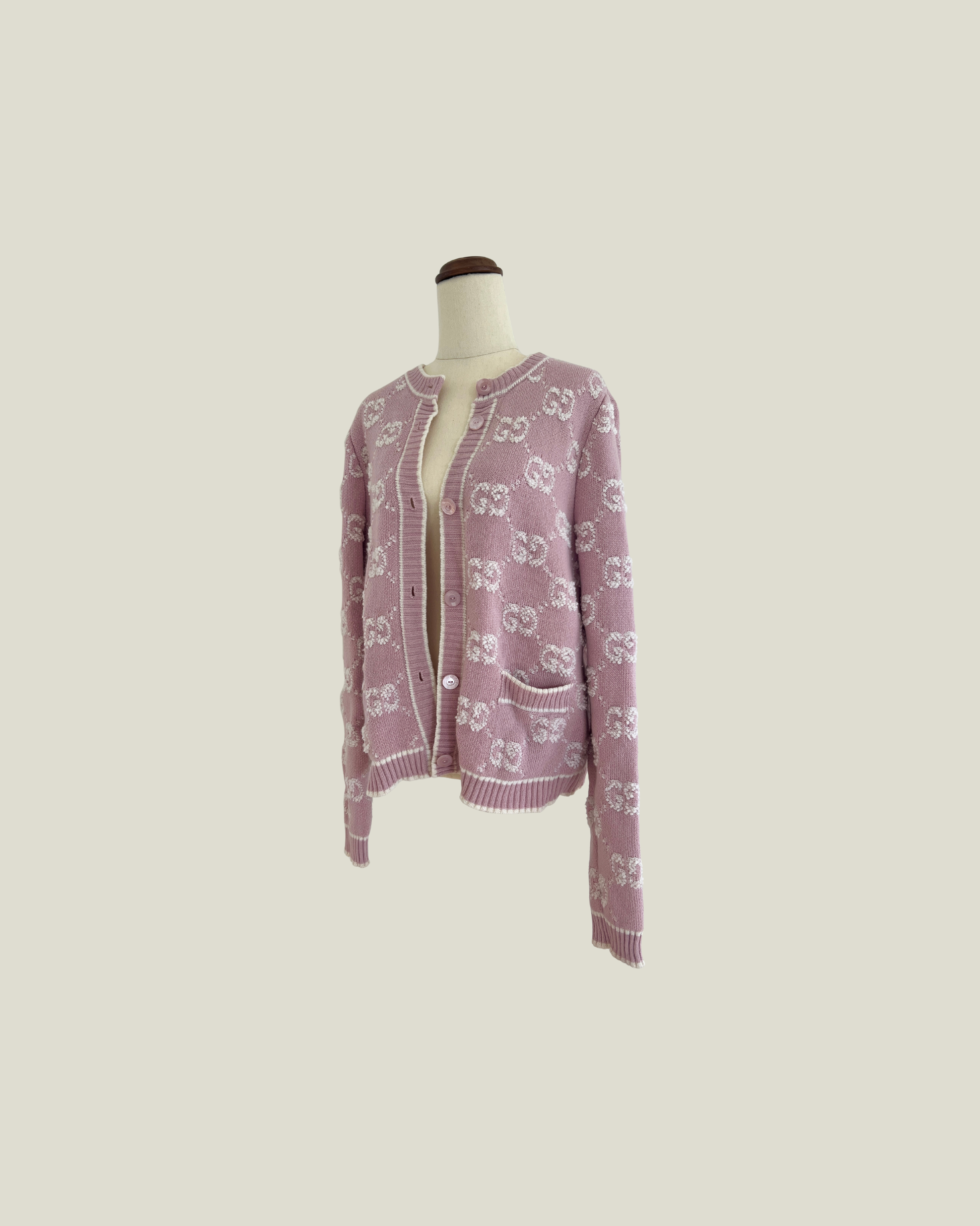 Gucci GG Wool Bouclé Jacquard Cardigan