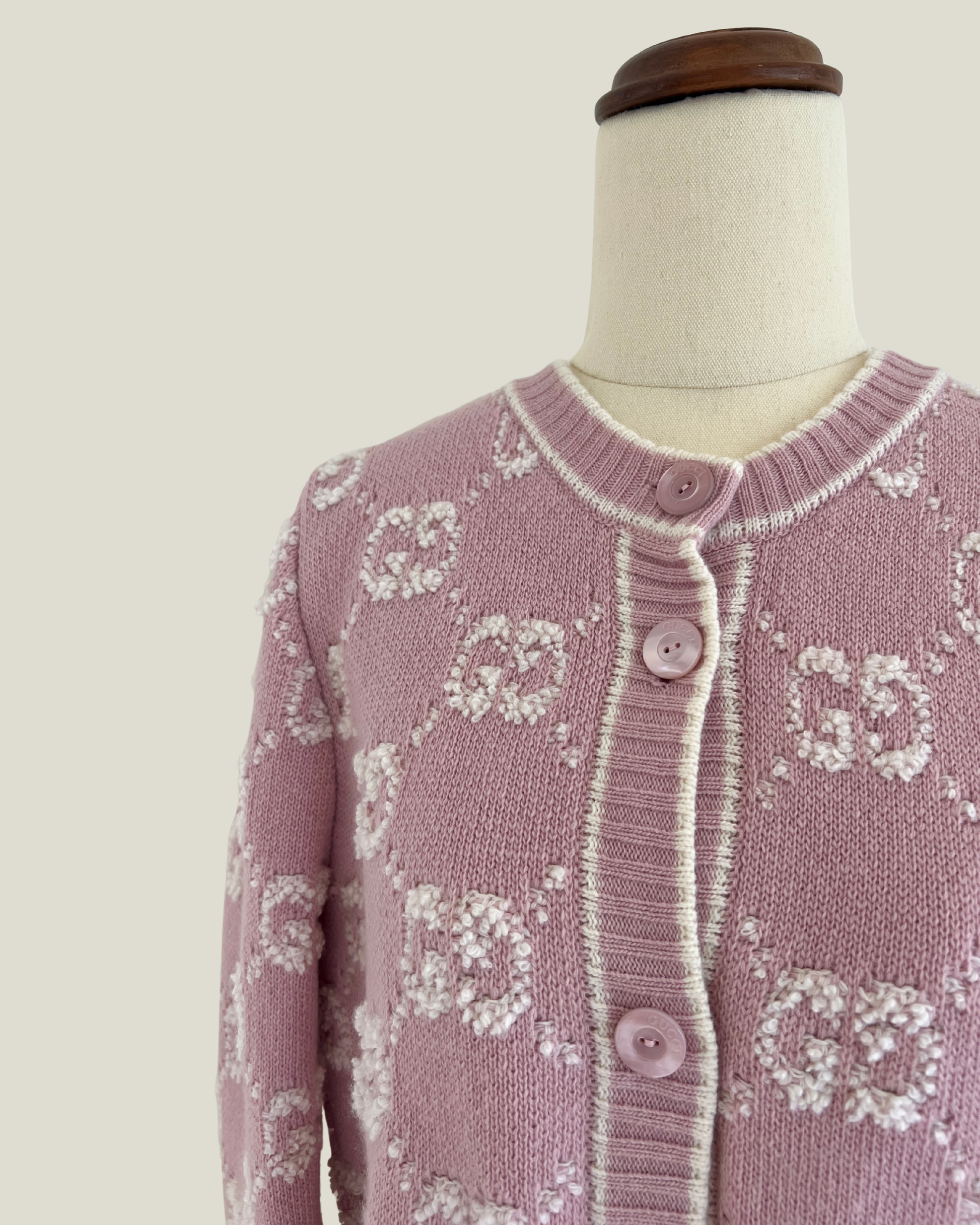 Gucci GG Wool Bouclé Jacquard Cardigan