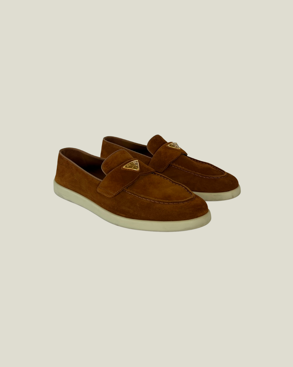 Prada Suede Leather Loafers