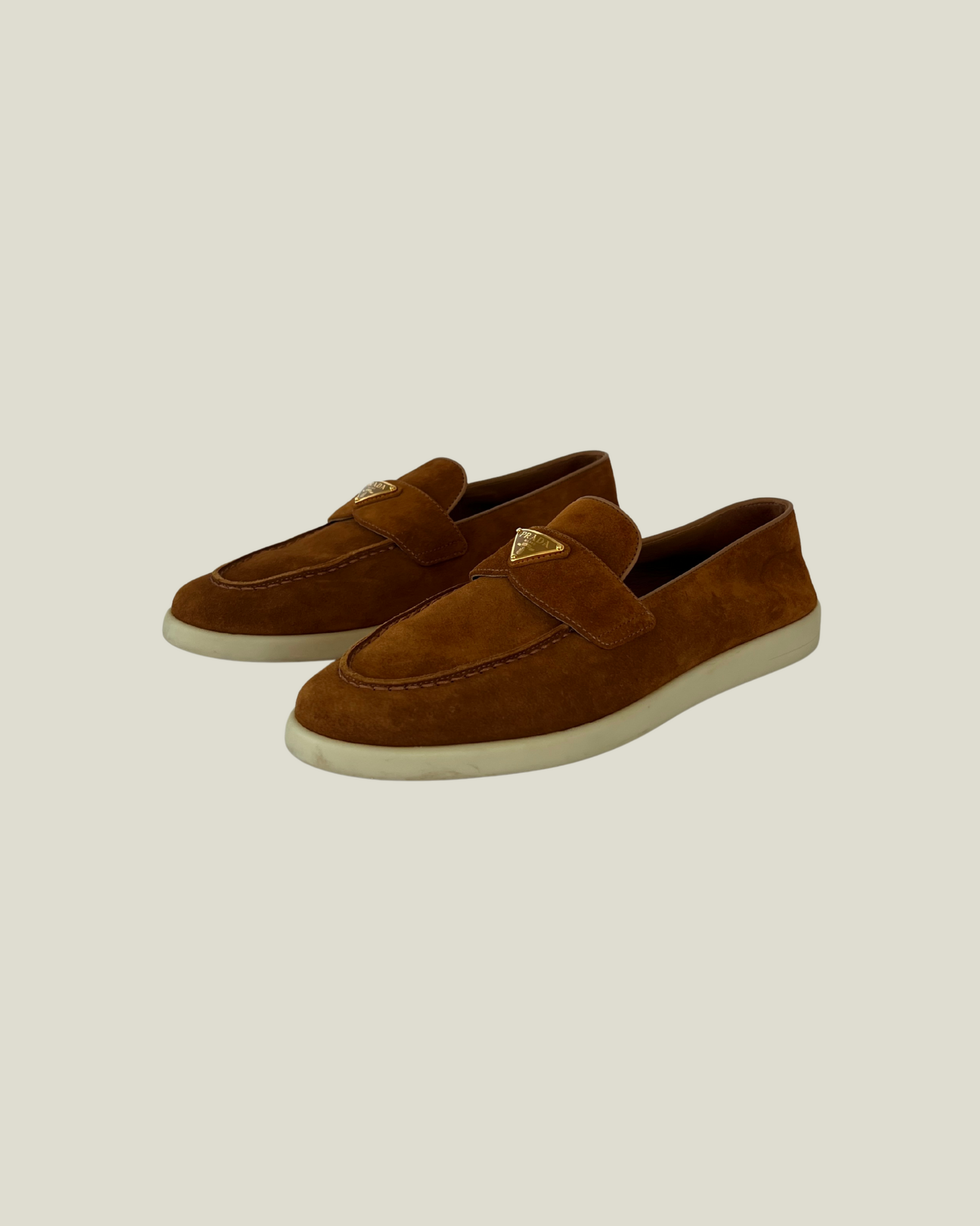 Prada Suede Leather Loafers