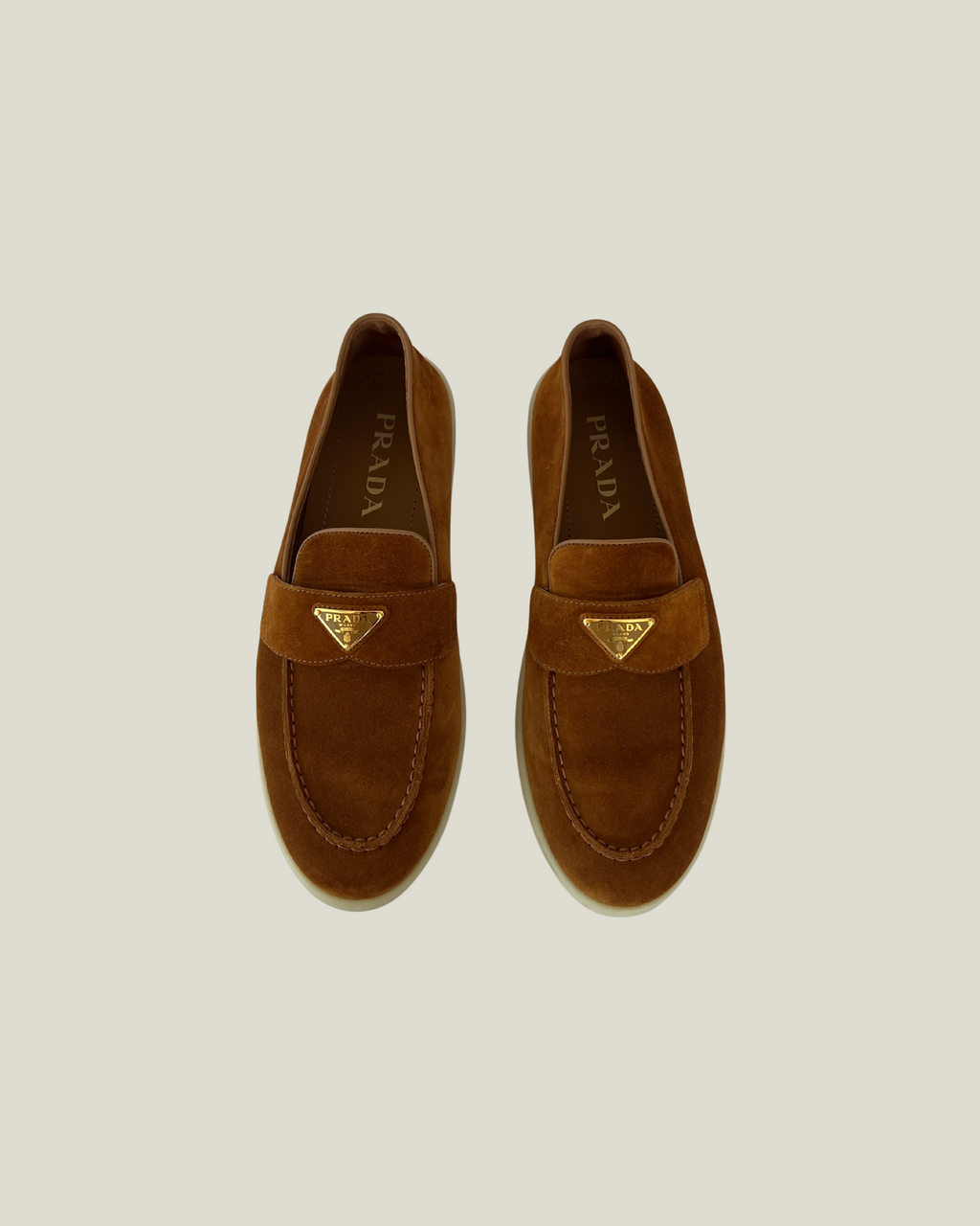 Prada Suede Leather Loafers