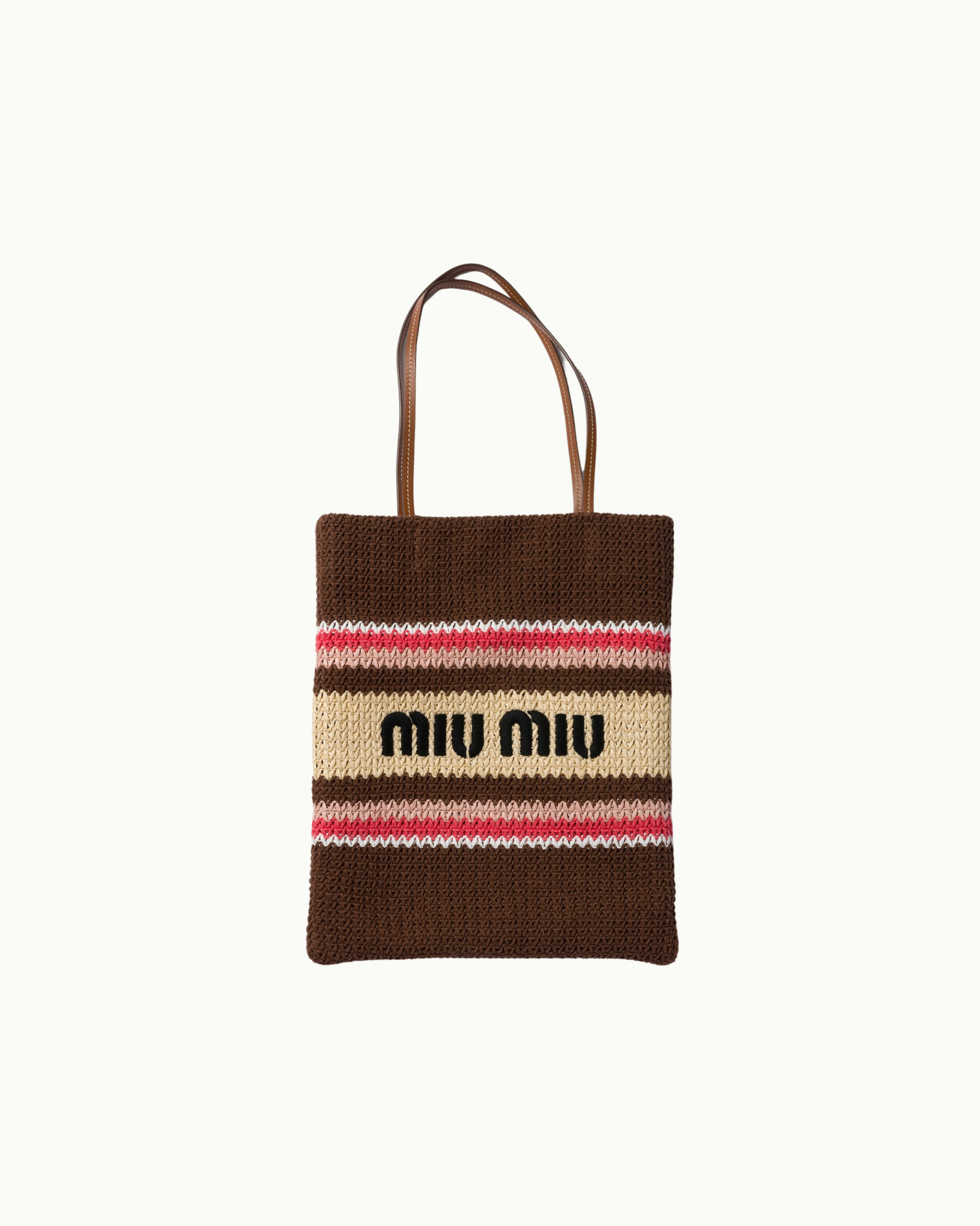 Raffia-Effect Woven Tote Bag