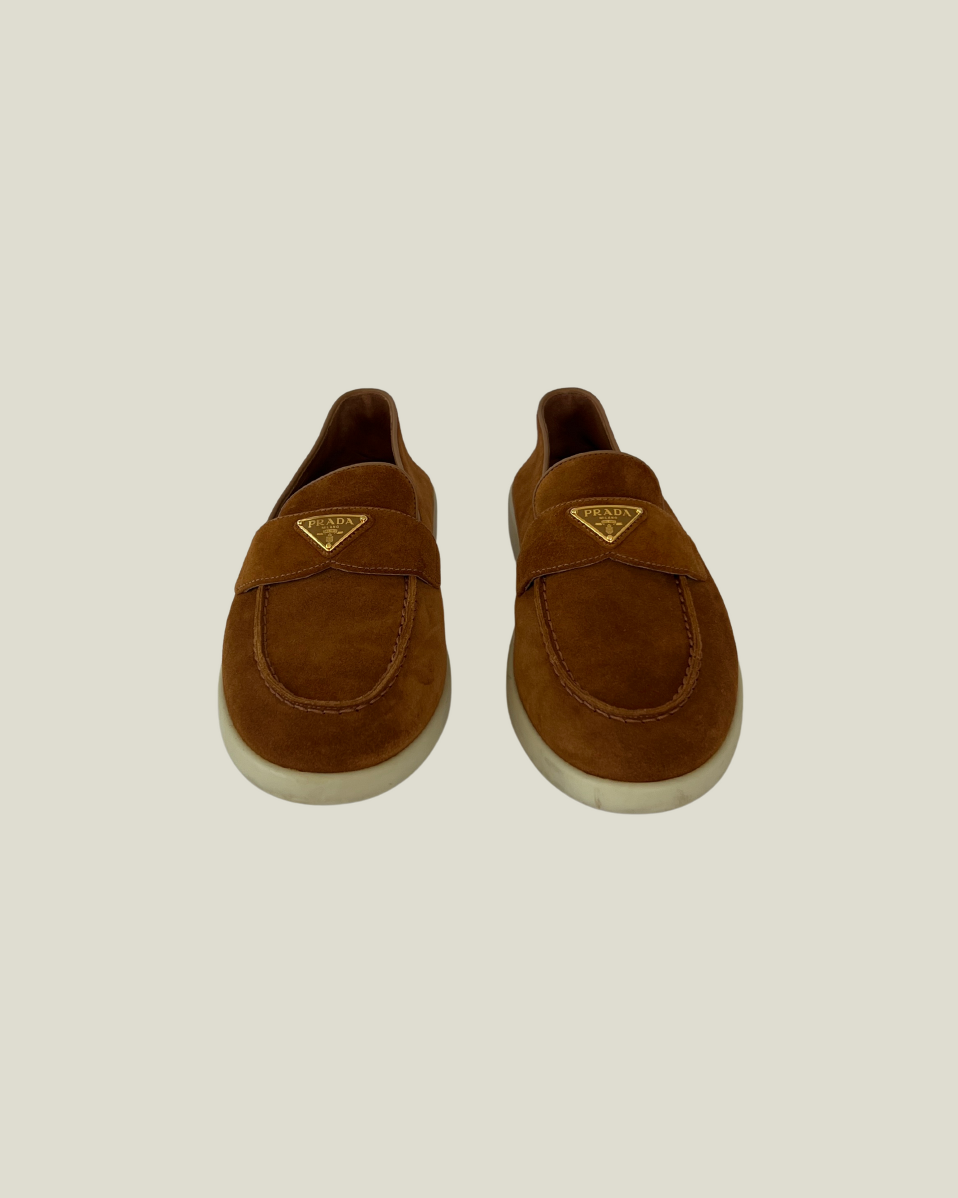 Prada Suede Leather Loafers