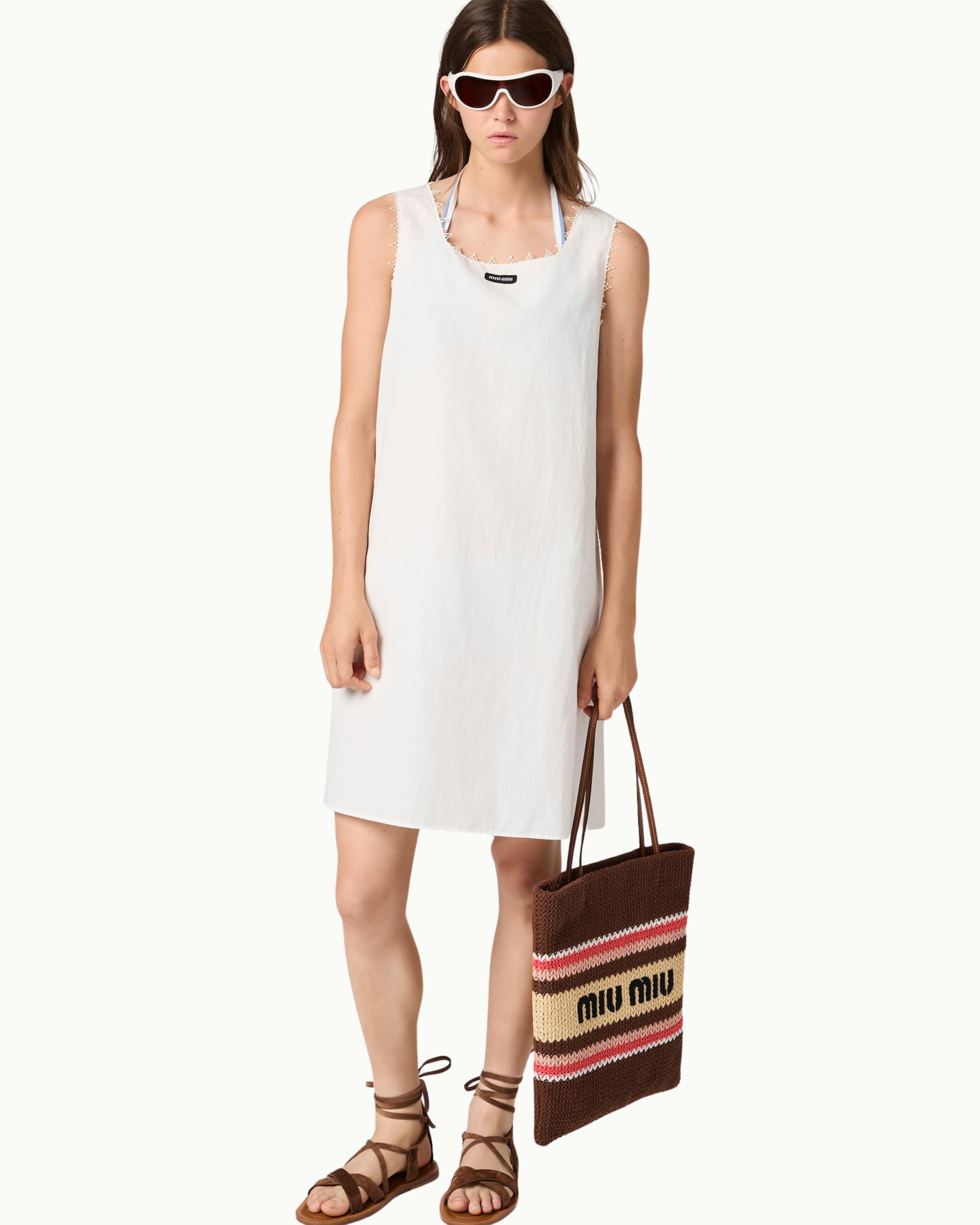 Raffia-Effect Woven Tote Bag