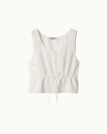 Slubbed Poplin Top