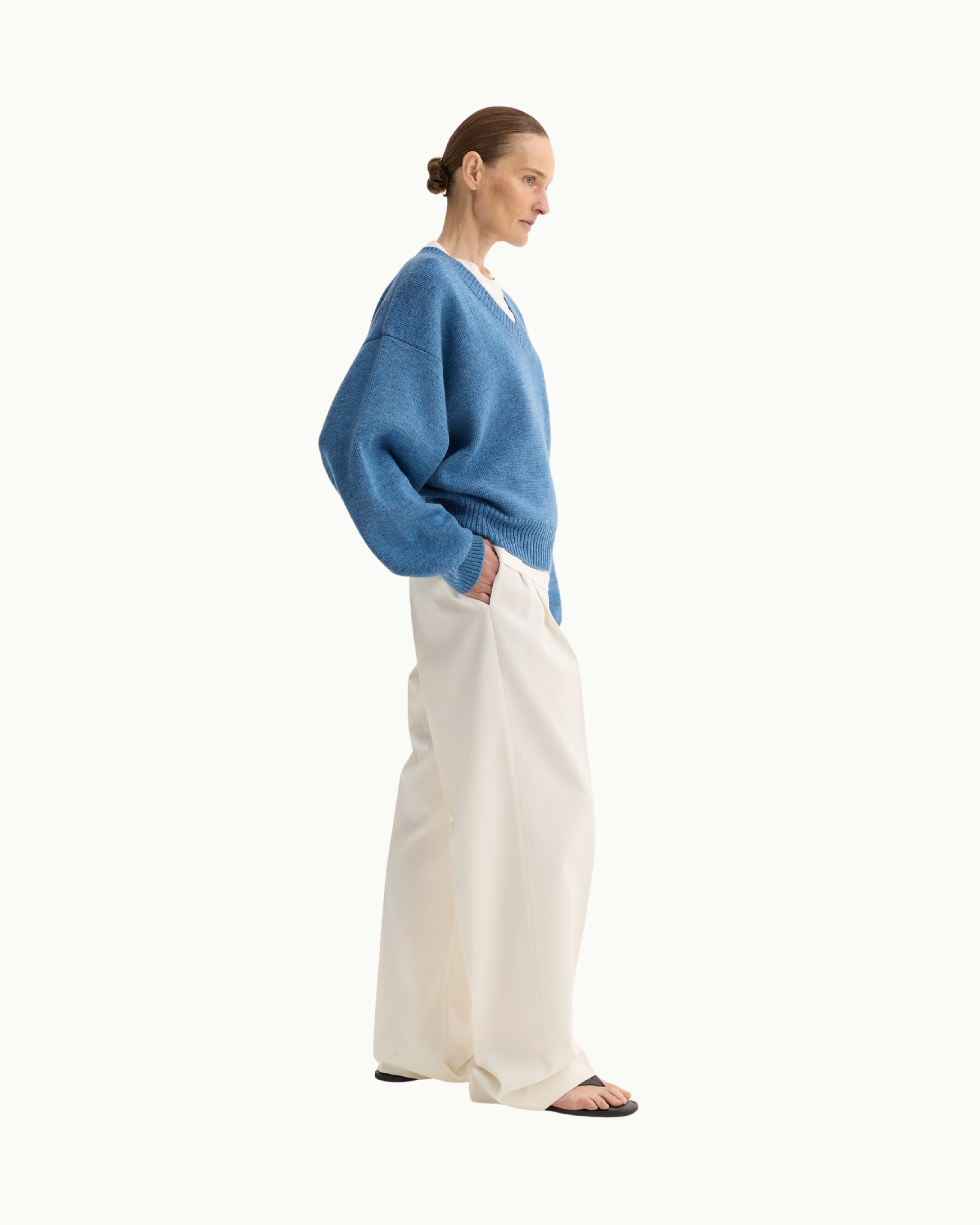 V-Neck Knitted Jumper