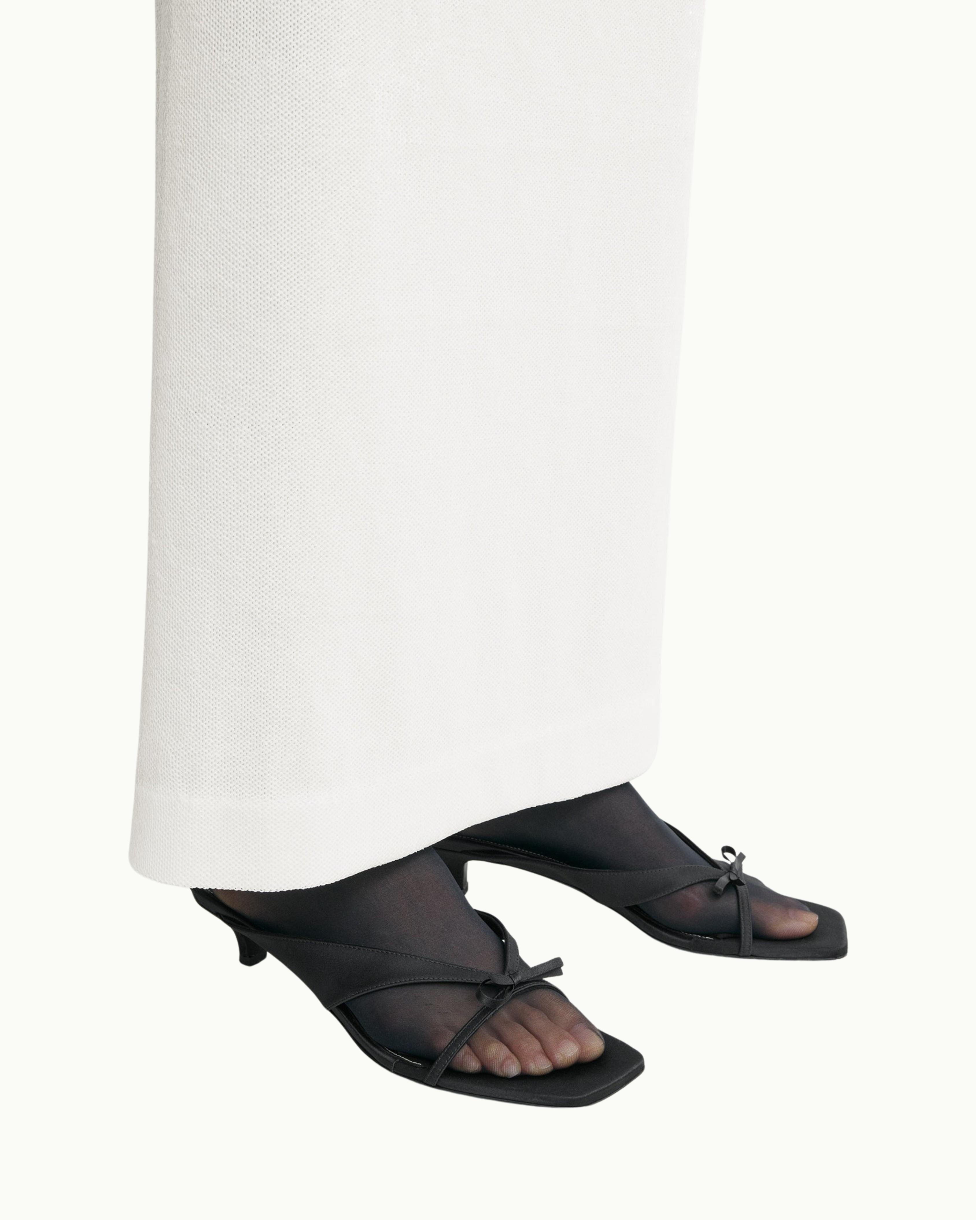 Bow Satin Sandals