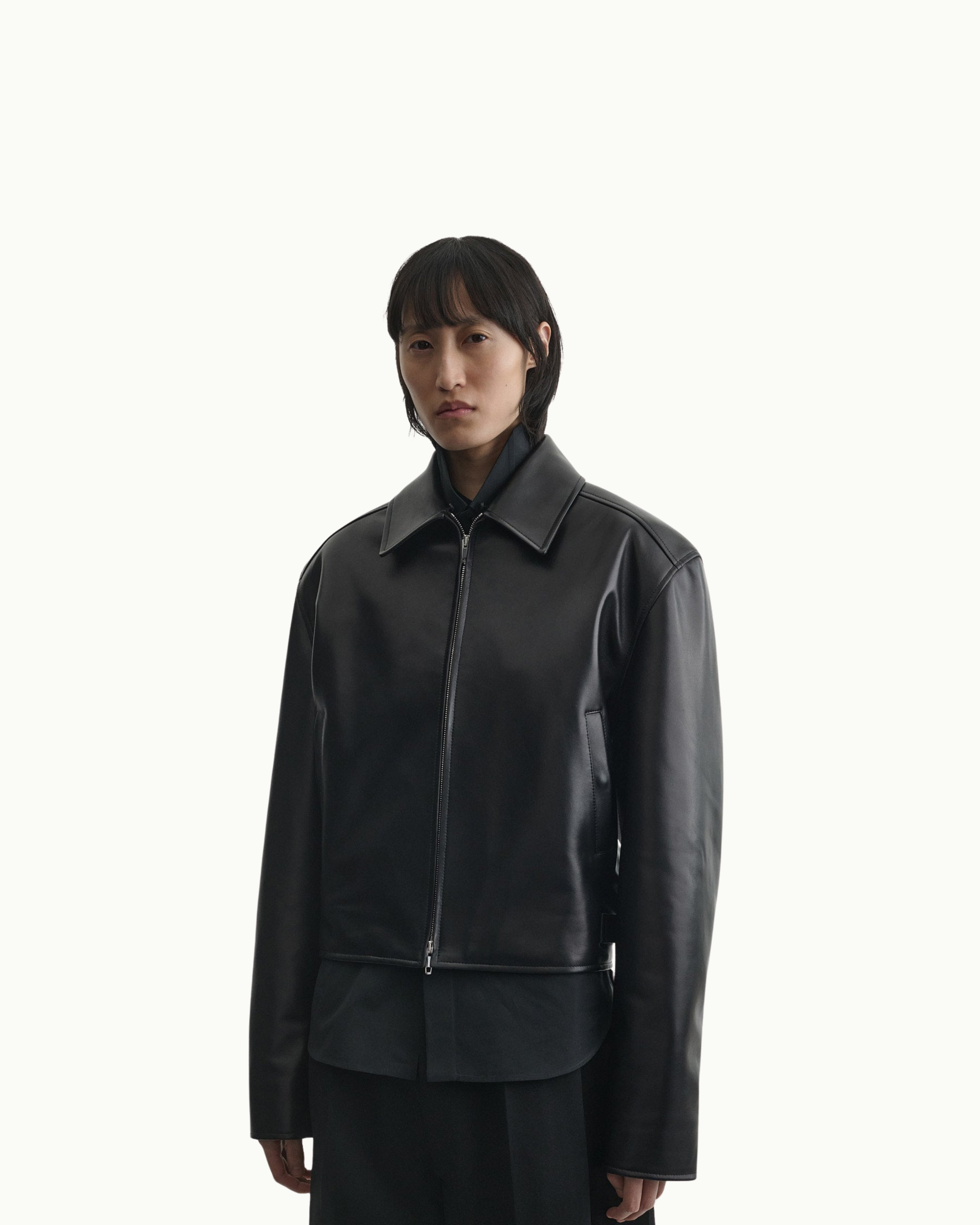 Cropped Aviator Jacket