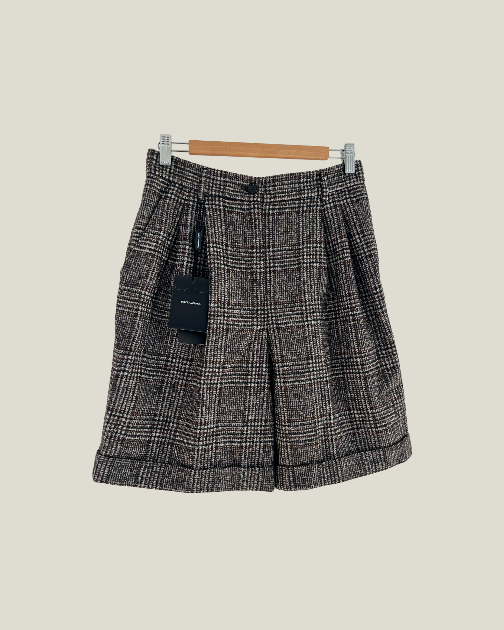 Dolce & Gabbana Glen Plaid Bermuda Shorts