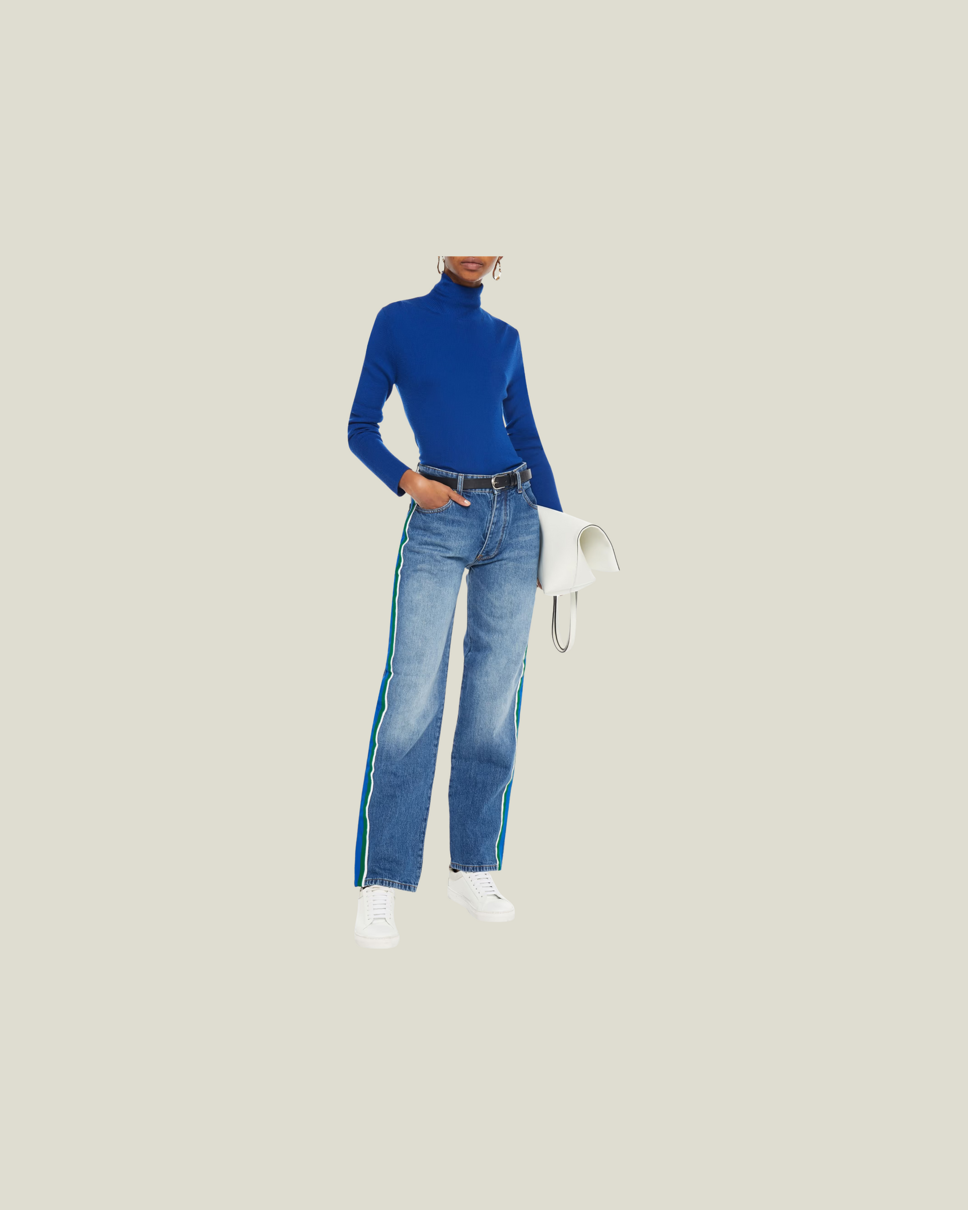 Victoria, Victoria Beckham Arizona Grosgrain Trimmed Jeans