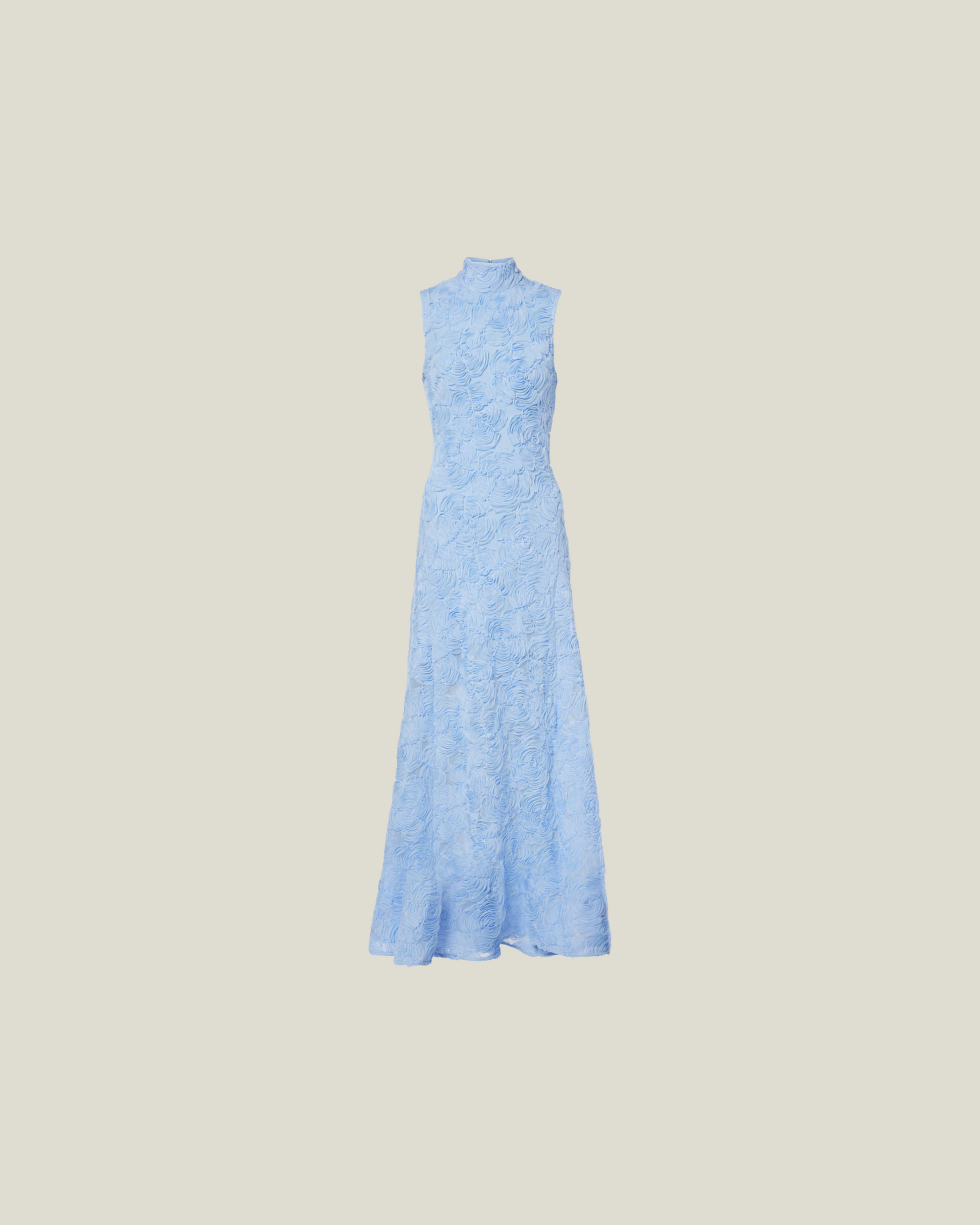 Rotate Flower Mesh Maxi Dress