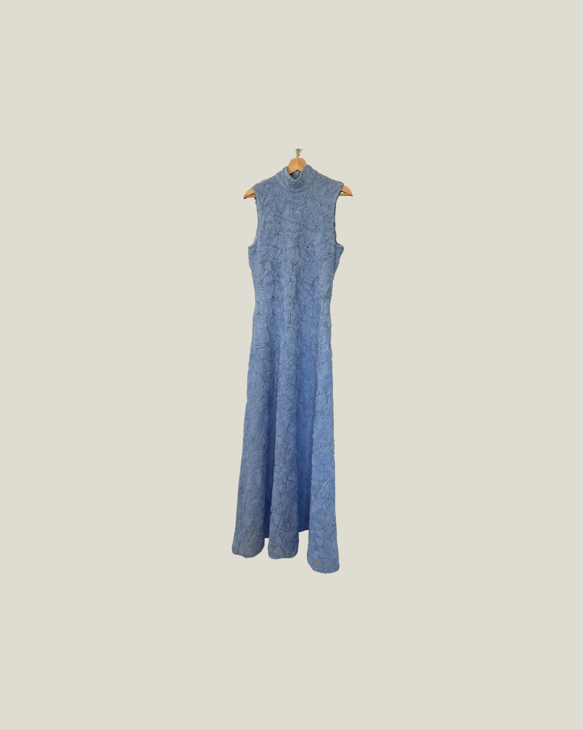 Rotate Flower Mesh Maxi Dress