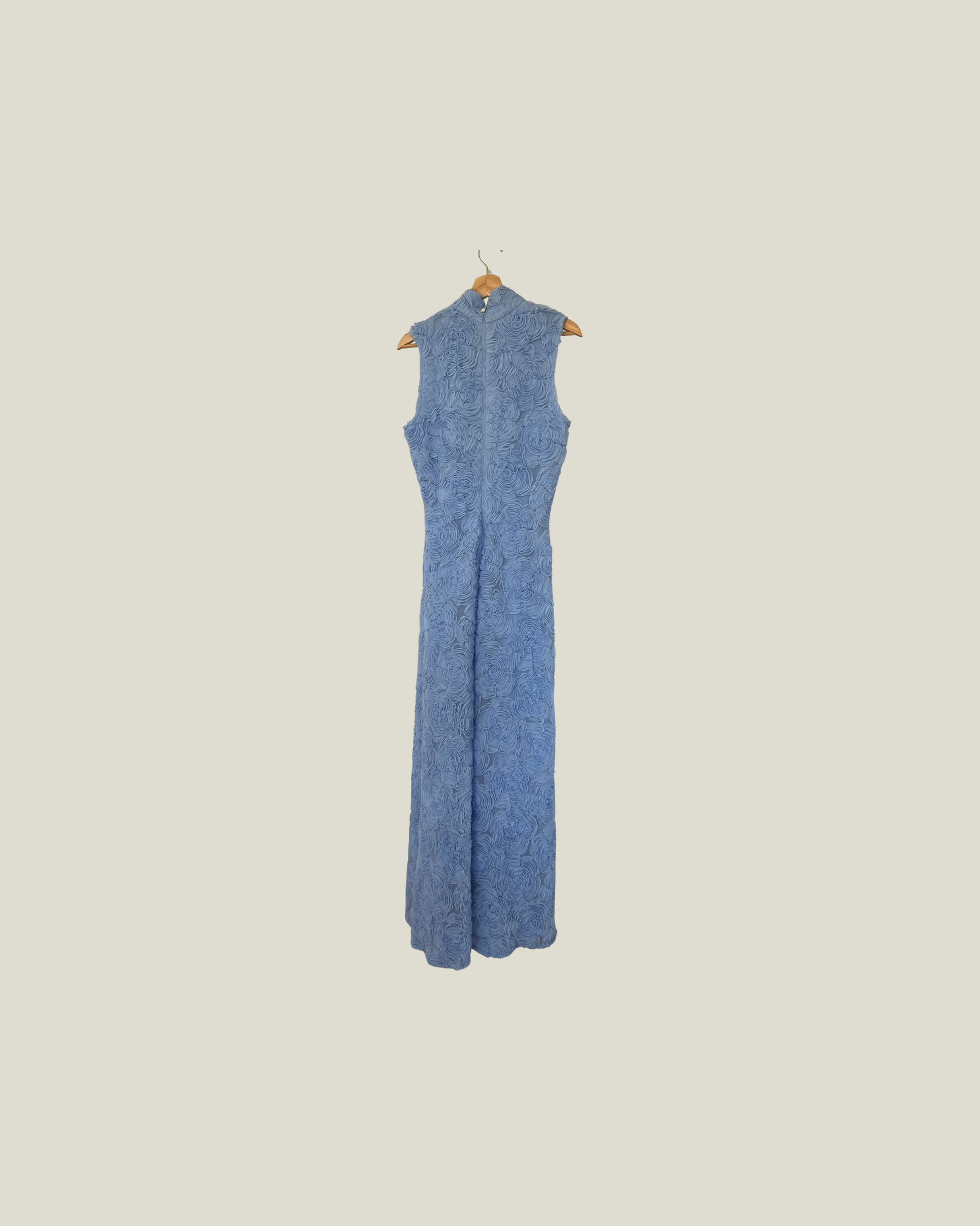Rotate Flower Mesh Maxi Dress